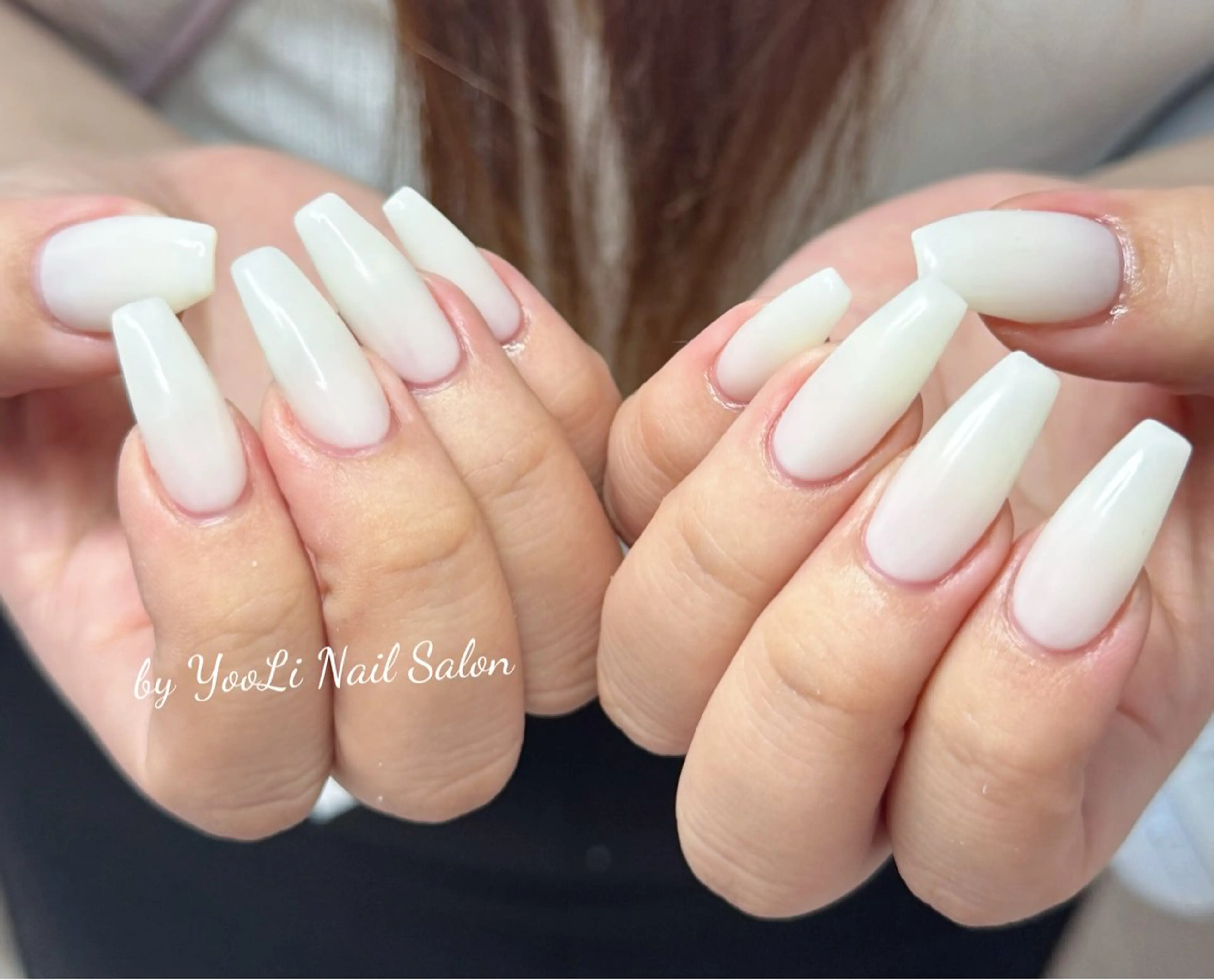 ネイル アートネイル オーロラネイル チークネイル フレンチネイル ガラスフレンチ ハンドネイル 🎀🎀YooLi Nail Salonのネイルデザイン