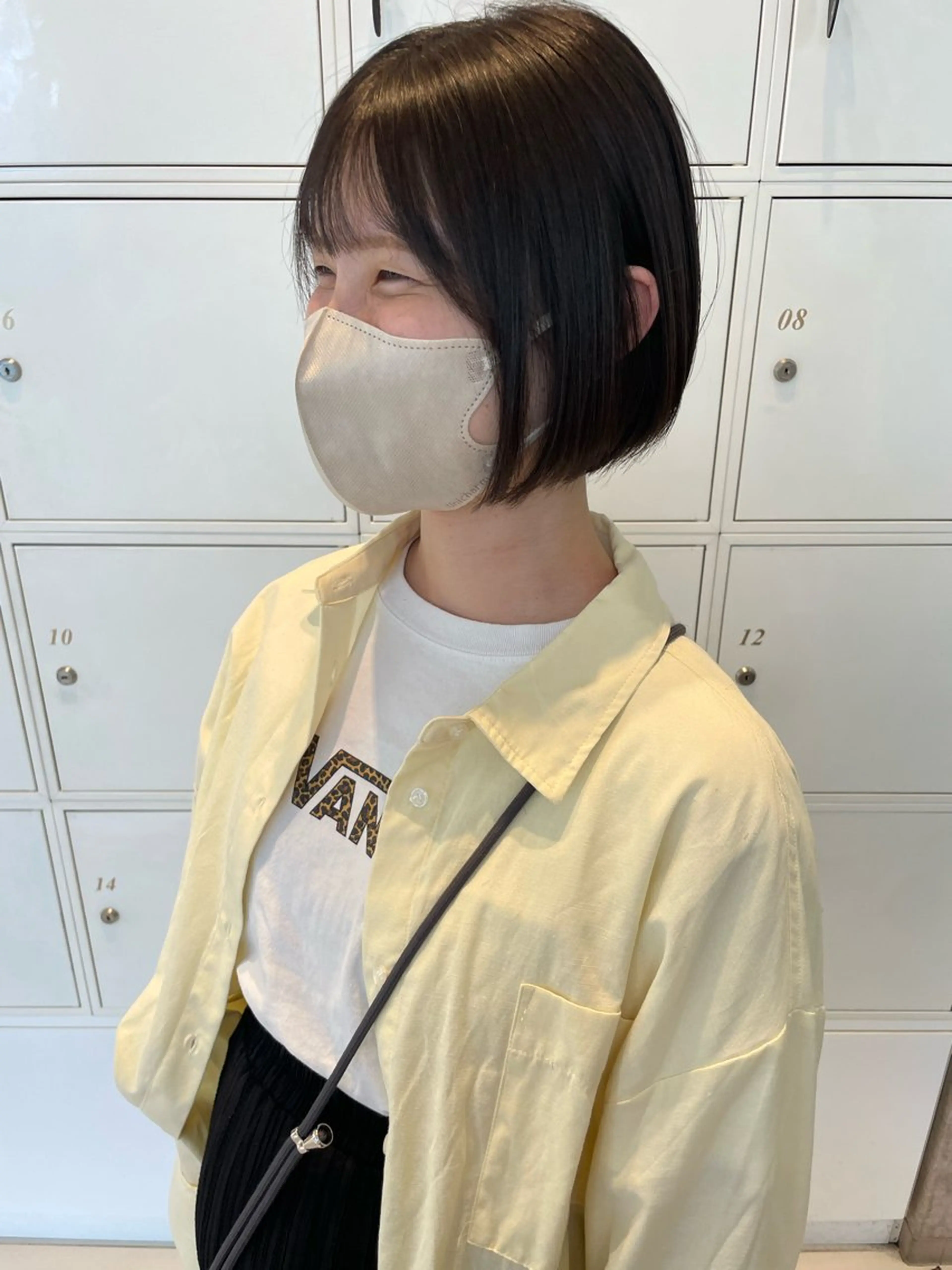 ミディアム ショートボブ ボブ 鶴岡で縮毛矯正なら お任せ!ハヤシナオミのヘアスタイル