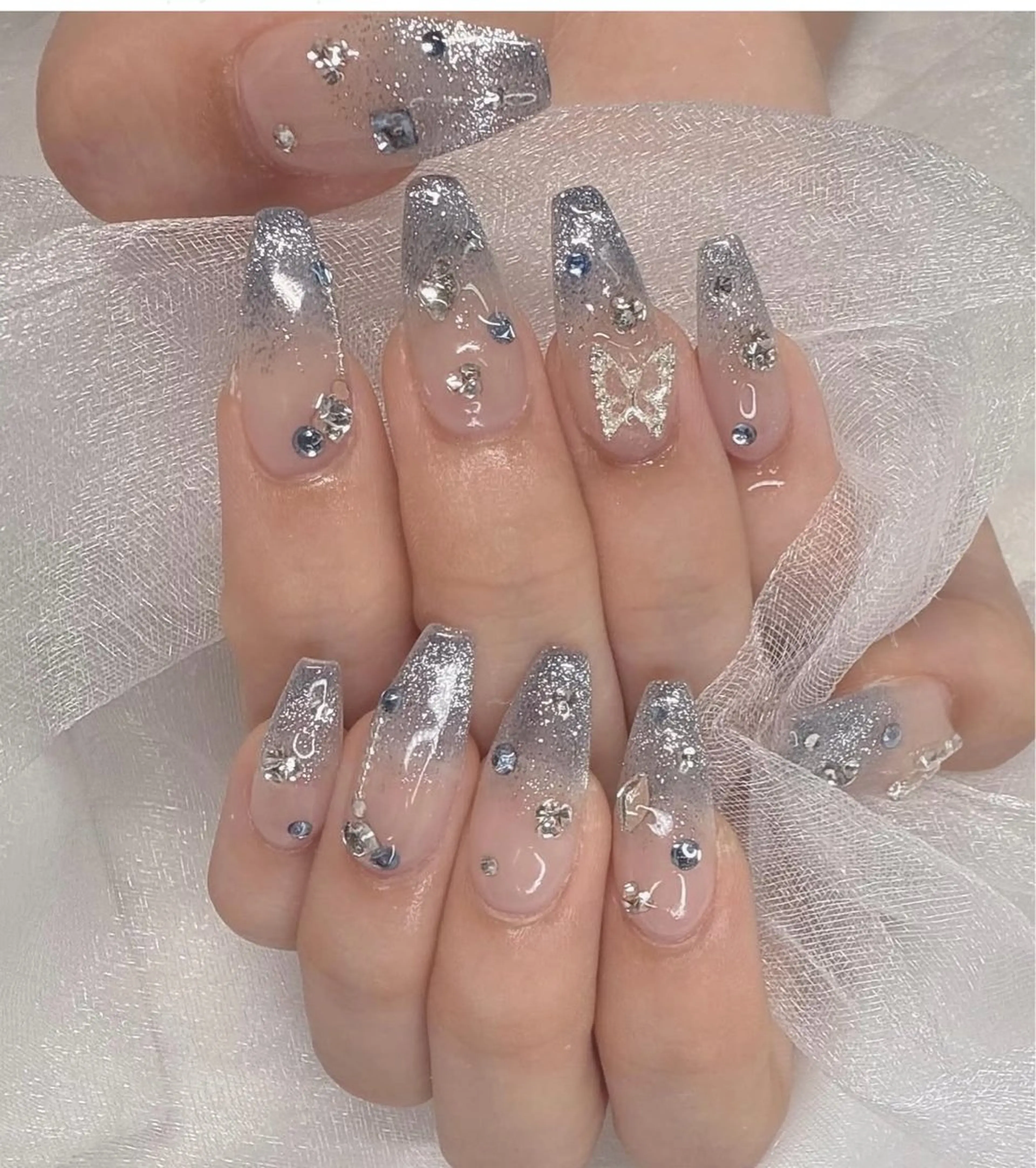 ネイル 韓国ネイル 持ち込み ニュアンスネイル ネイルチップ ハンドネイル TABI ANA.CHUOのネイルデザイン