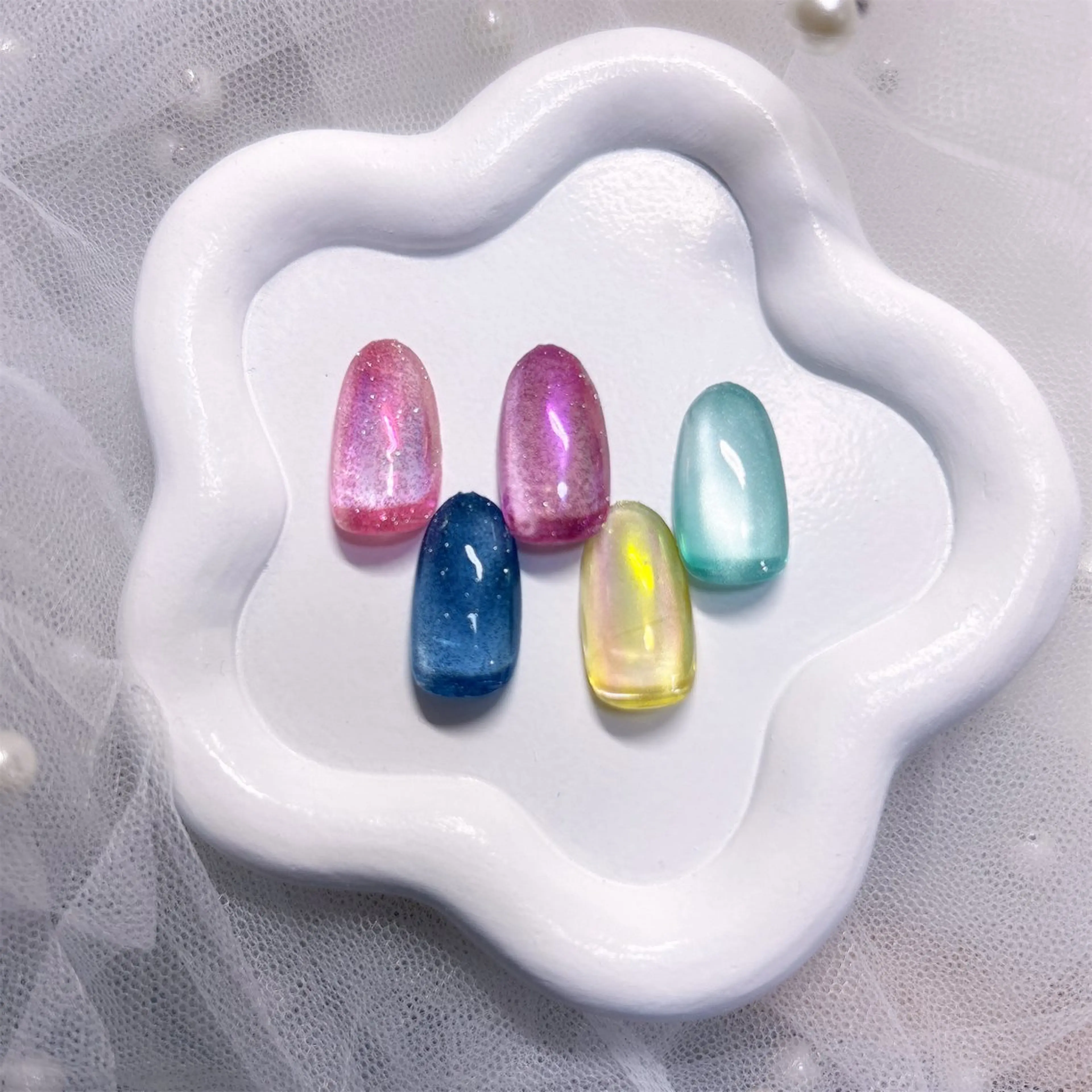 ネイル フラッシュネイル 氷ネイル・うるうるネイル マグネットネイル ち さのネイルデザイン