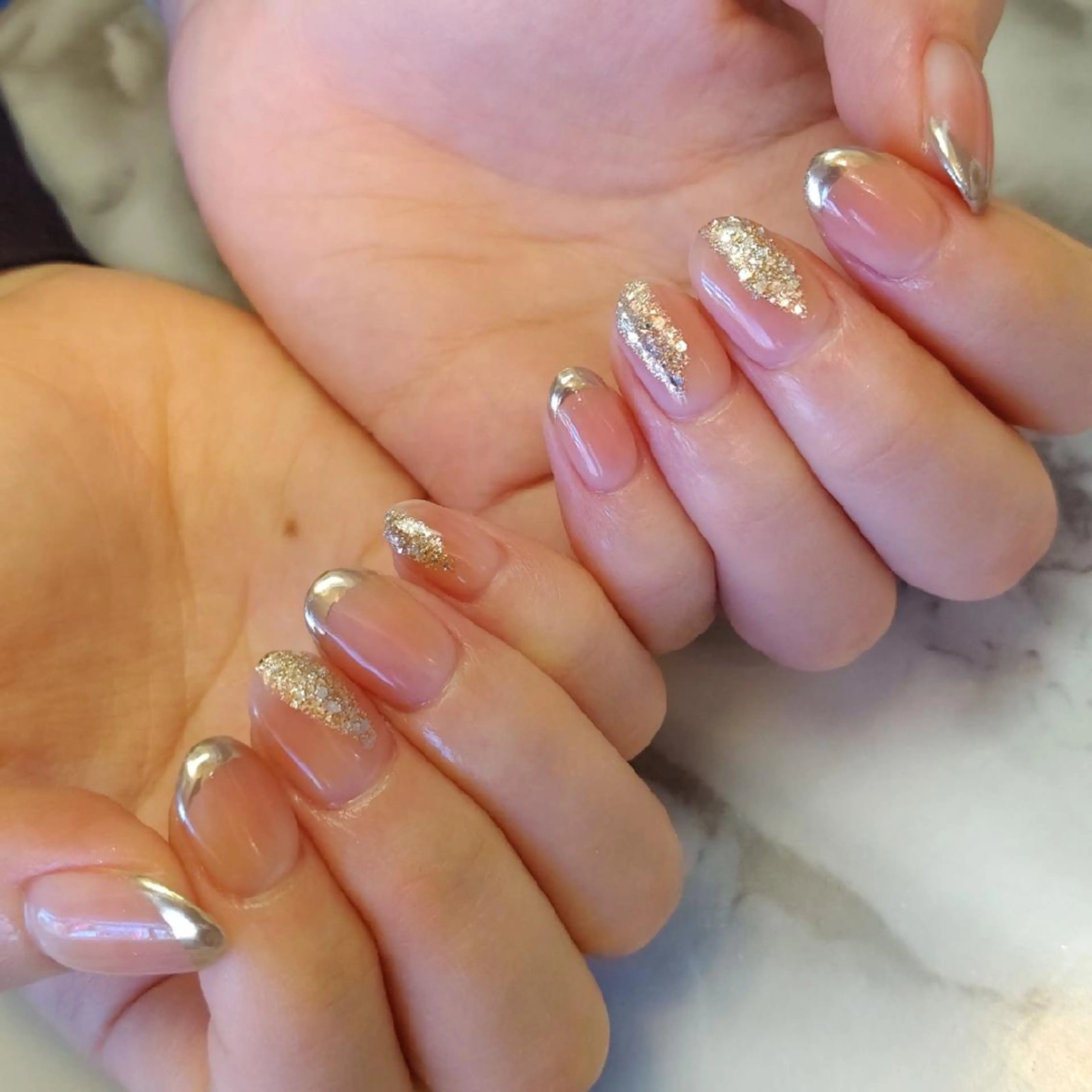 ネイル ブライダルネイル ジェヌインネイル 河内のネイルデザイン