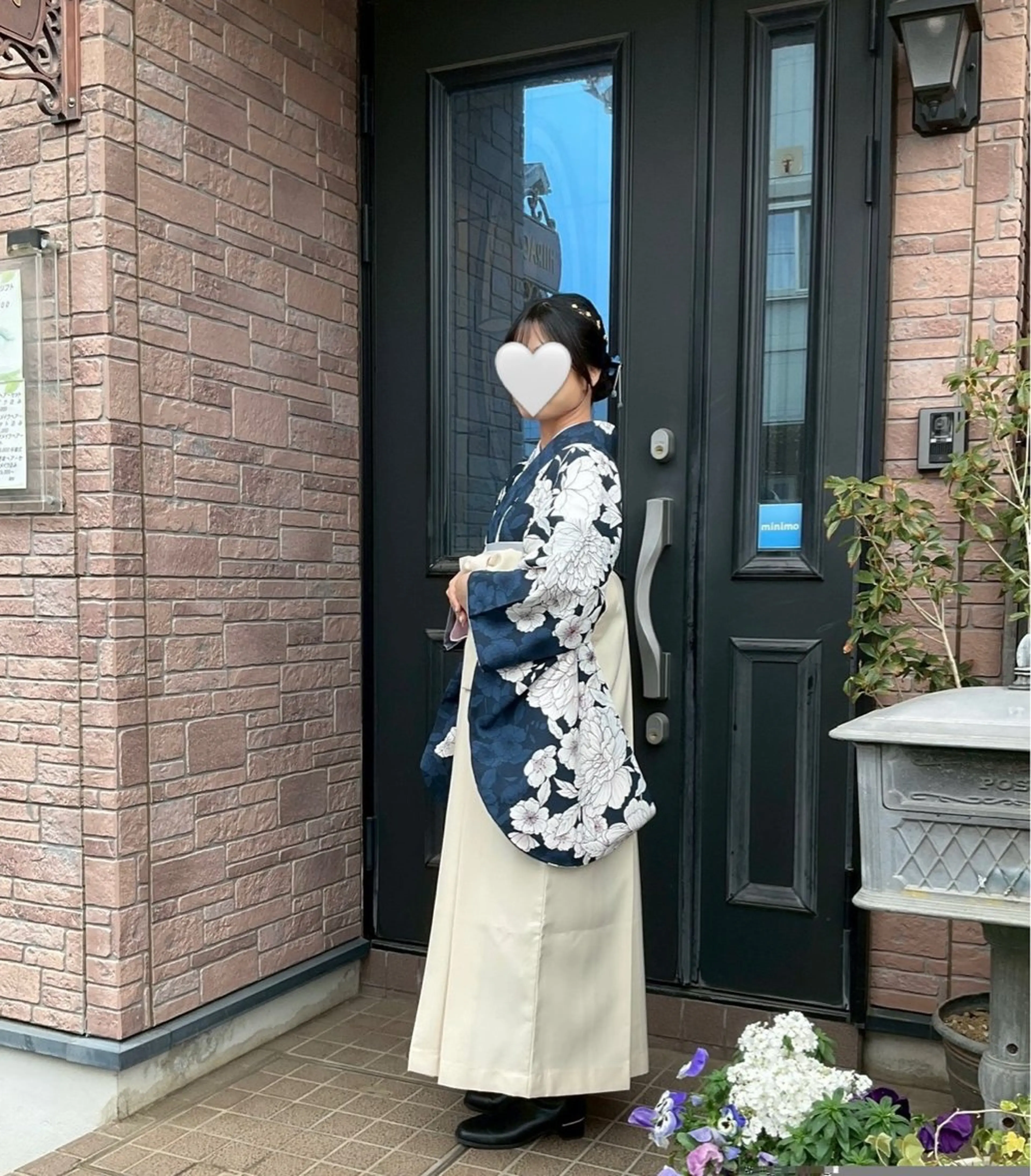 卒業式🌸ヘアアレンジ、袴着付け、メイクお直しセットコース　「メンズ」男性用袴一式もレンタルありますの写真