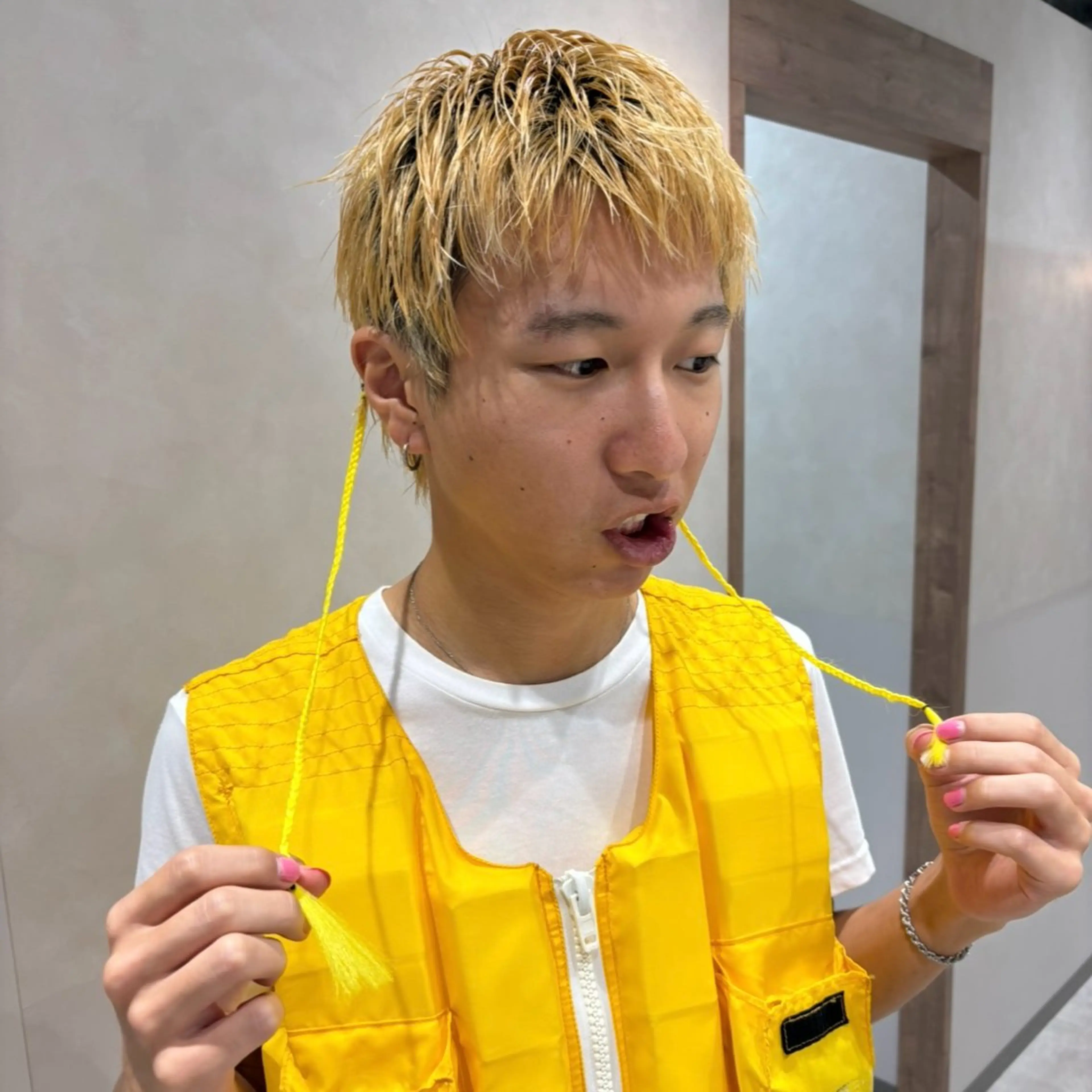 ヘアアレンジ メンズ カット エクステ スパイキーショート 平出天翔のヘアスタイル