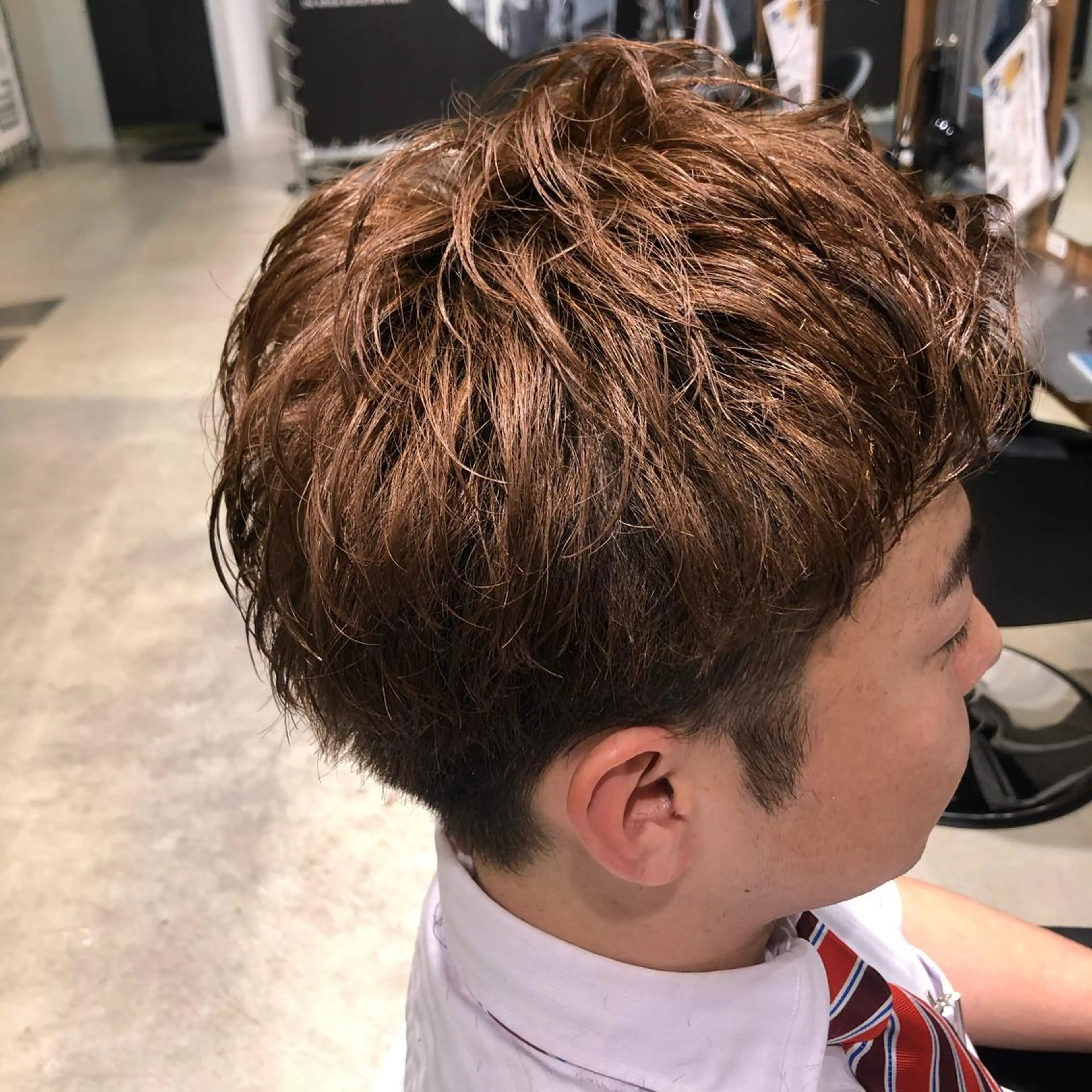 パーマ メンズ メンズパーマ カット パーマ 宮下 愛璃紗のヘアスタイル