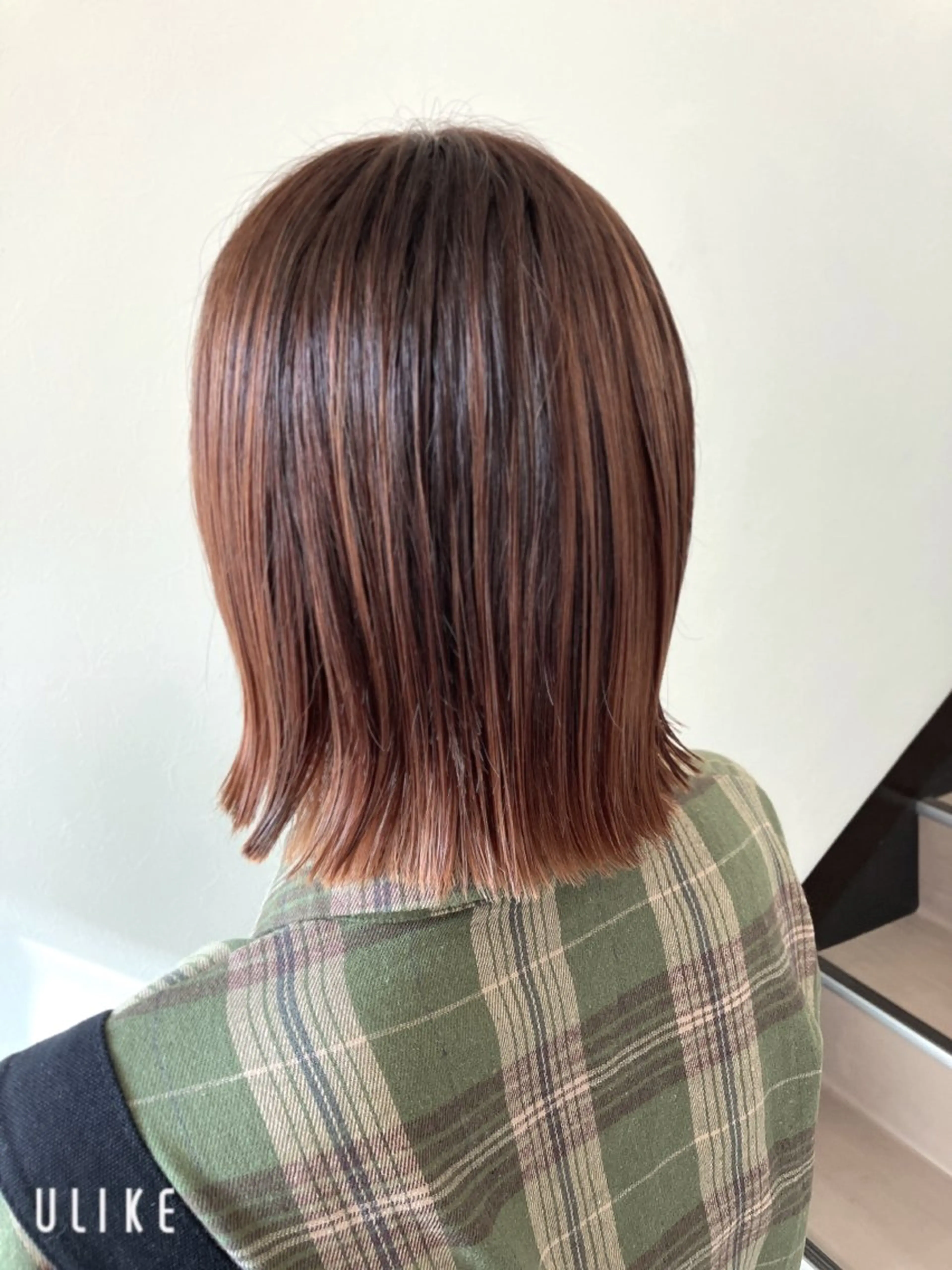 ミディアム ボブ 外ハネヘア 阿部 雲母のヘアスタイル