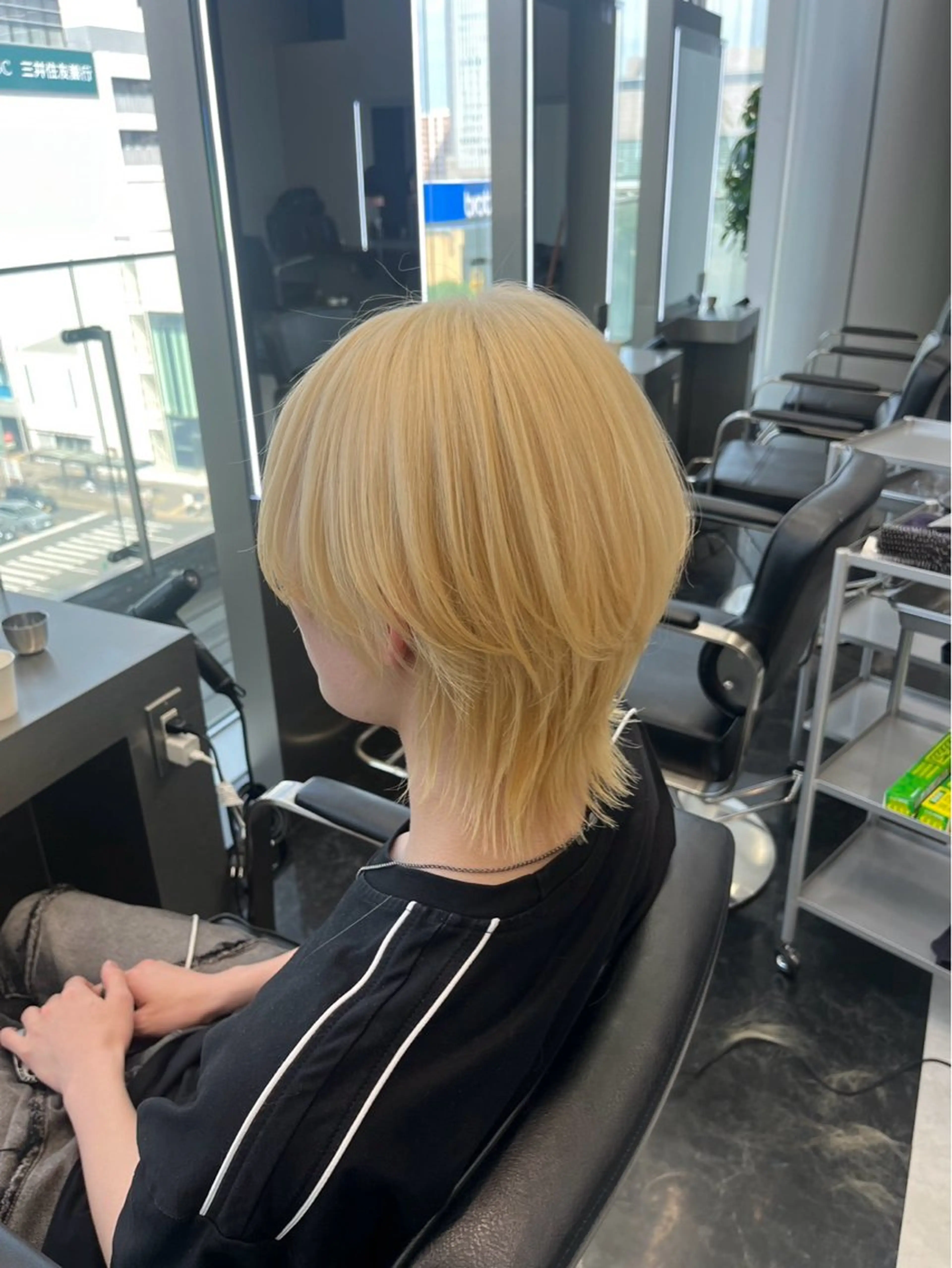 ショート カラー メンズ ヘアカラー トリートメント ハッシュカット/ ミルクティー/ みうのヘアスタイル