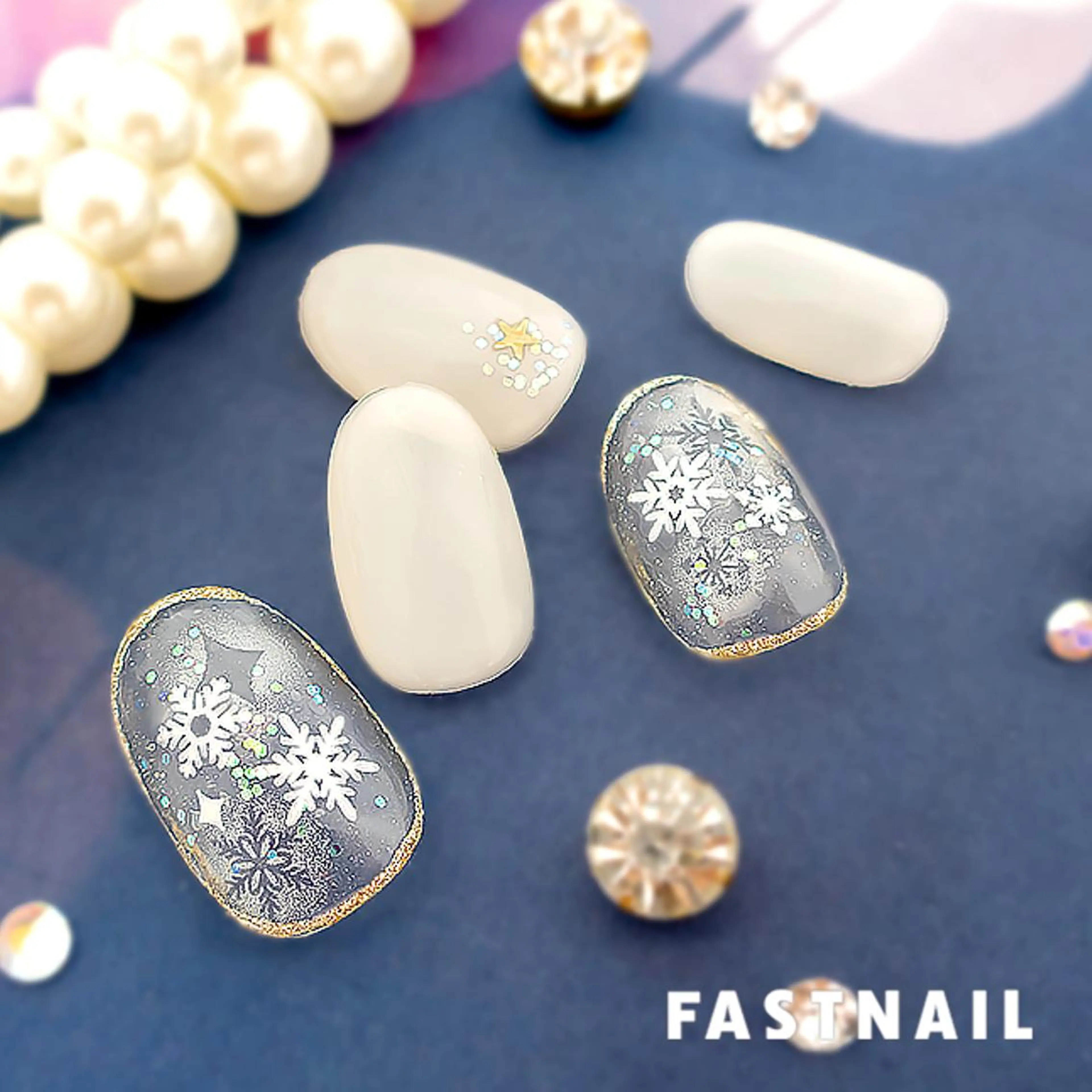 ネイル 冬ネイル ファストネイル 静岡パルシェ店のネイルデザイン