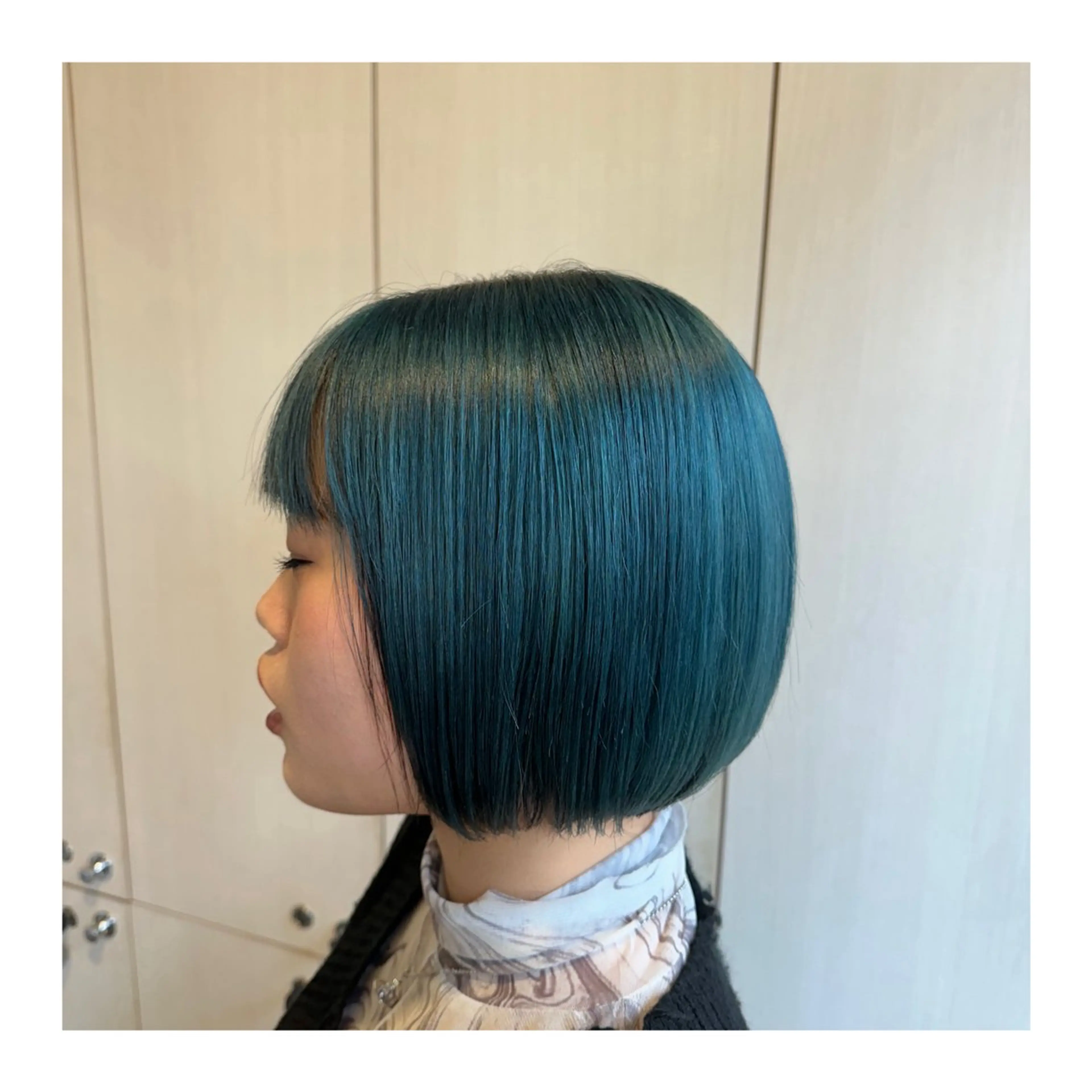 ミディアム カラー カット あべ ゆうかのヘアスタイル