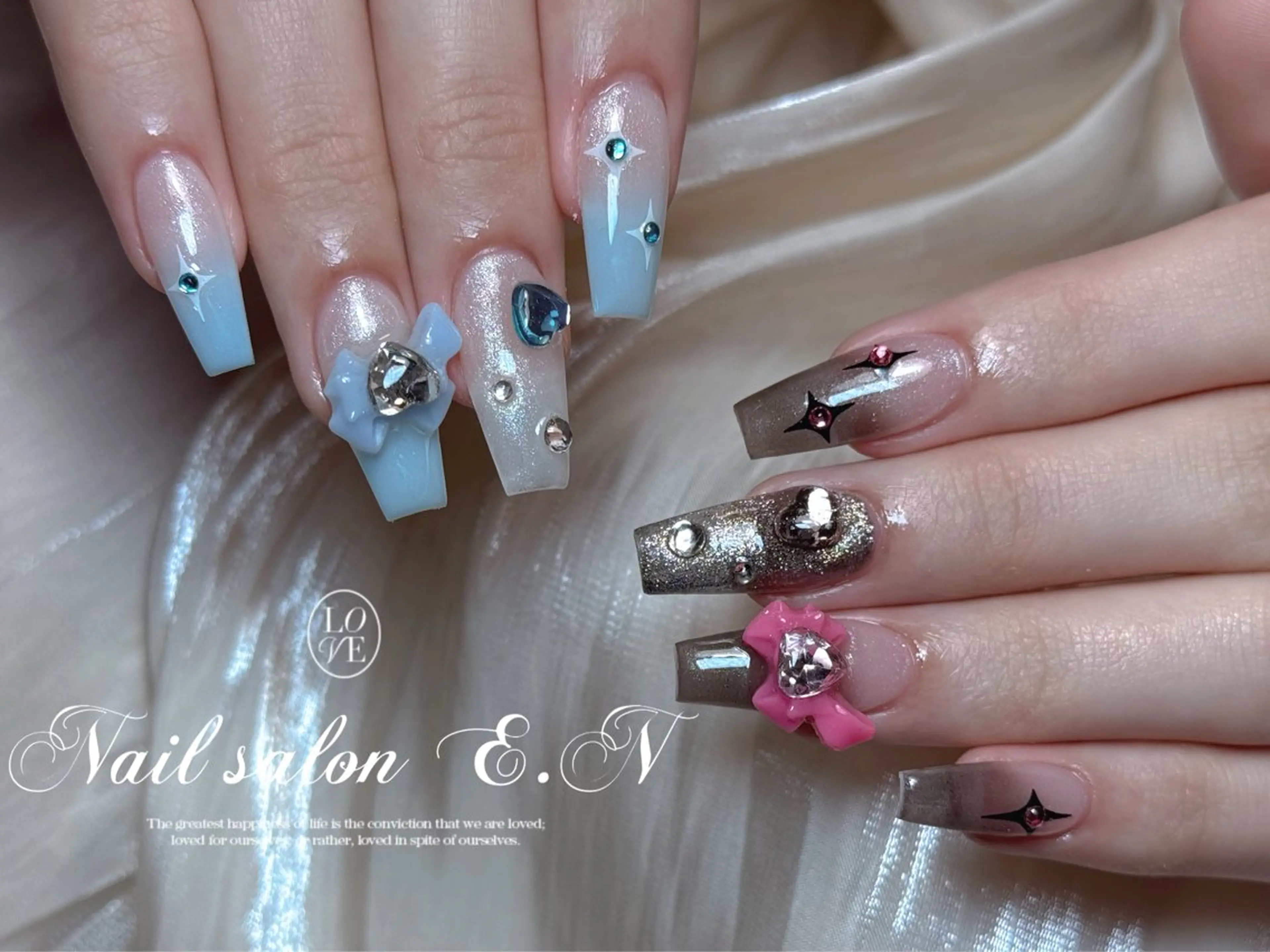 ネイル E.N🦋 長さ出し/持ち込みのネイルデザイン