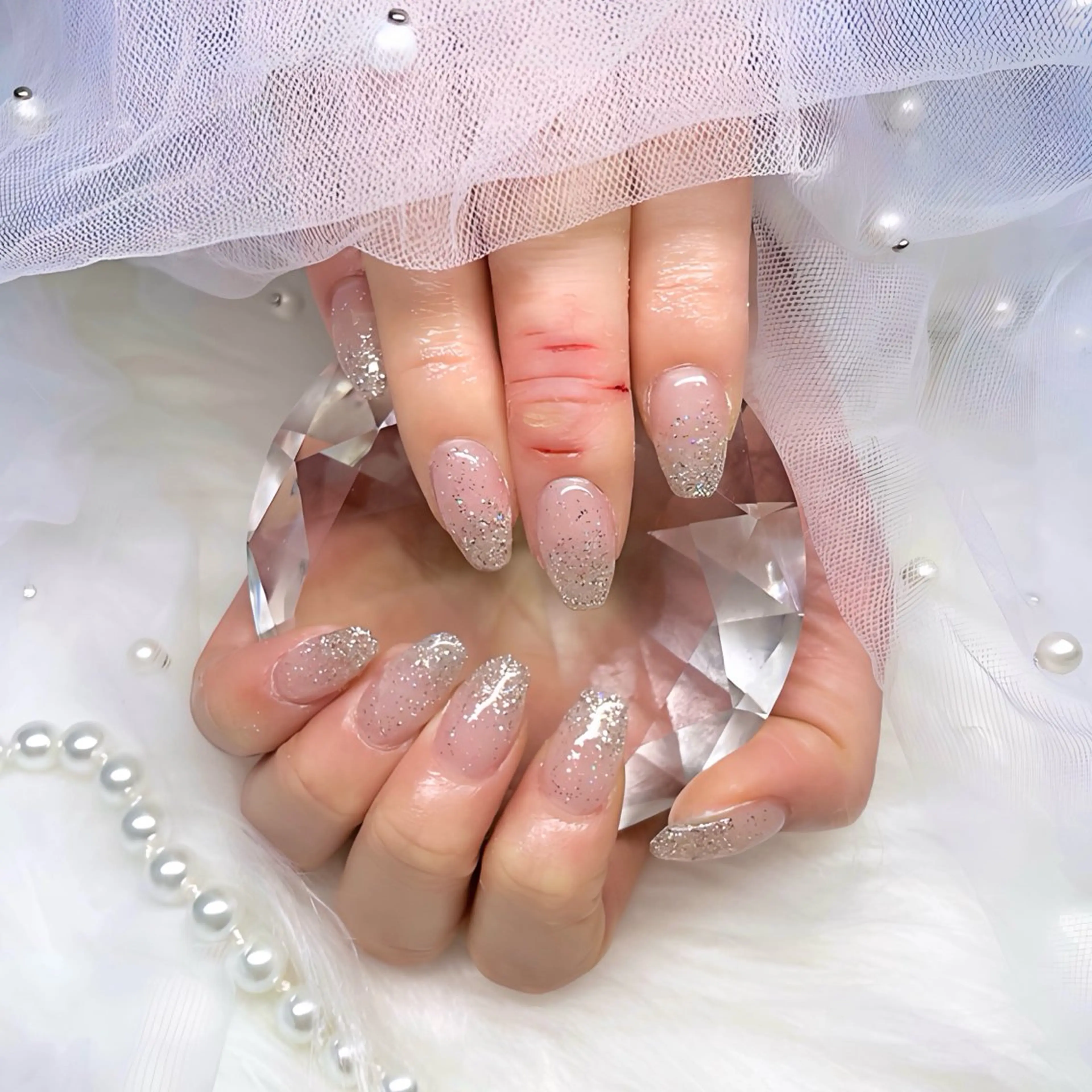 ハンドネイル　グラデーションの写真