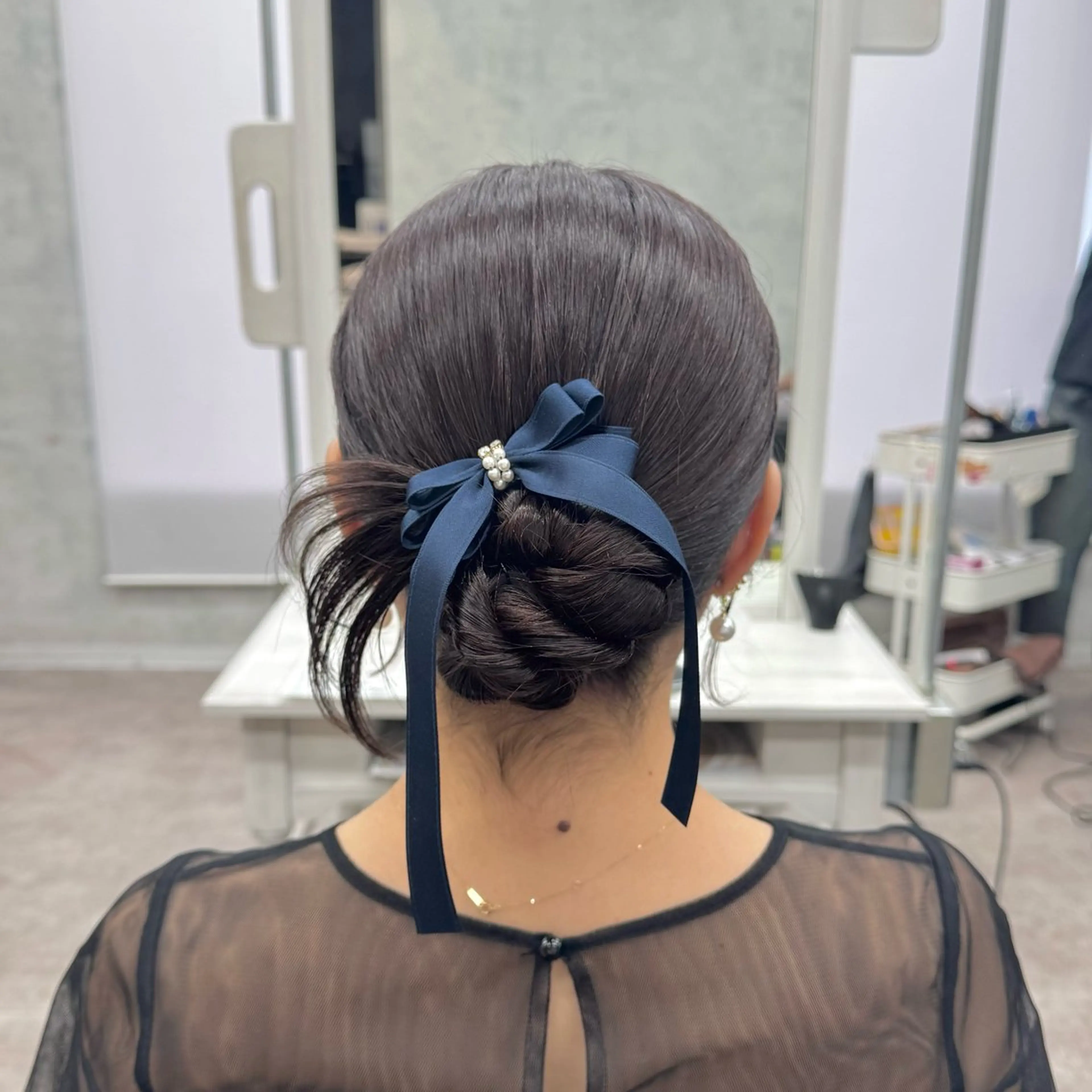 セミロング ヘアアレンジ JUNSHIN🦋 ヘアセット／カラーのヘアスタイル