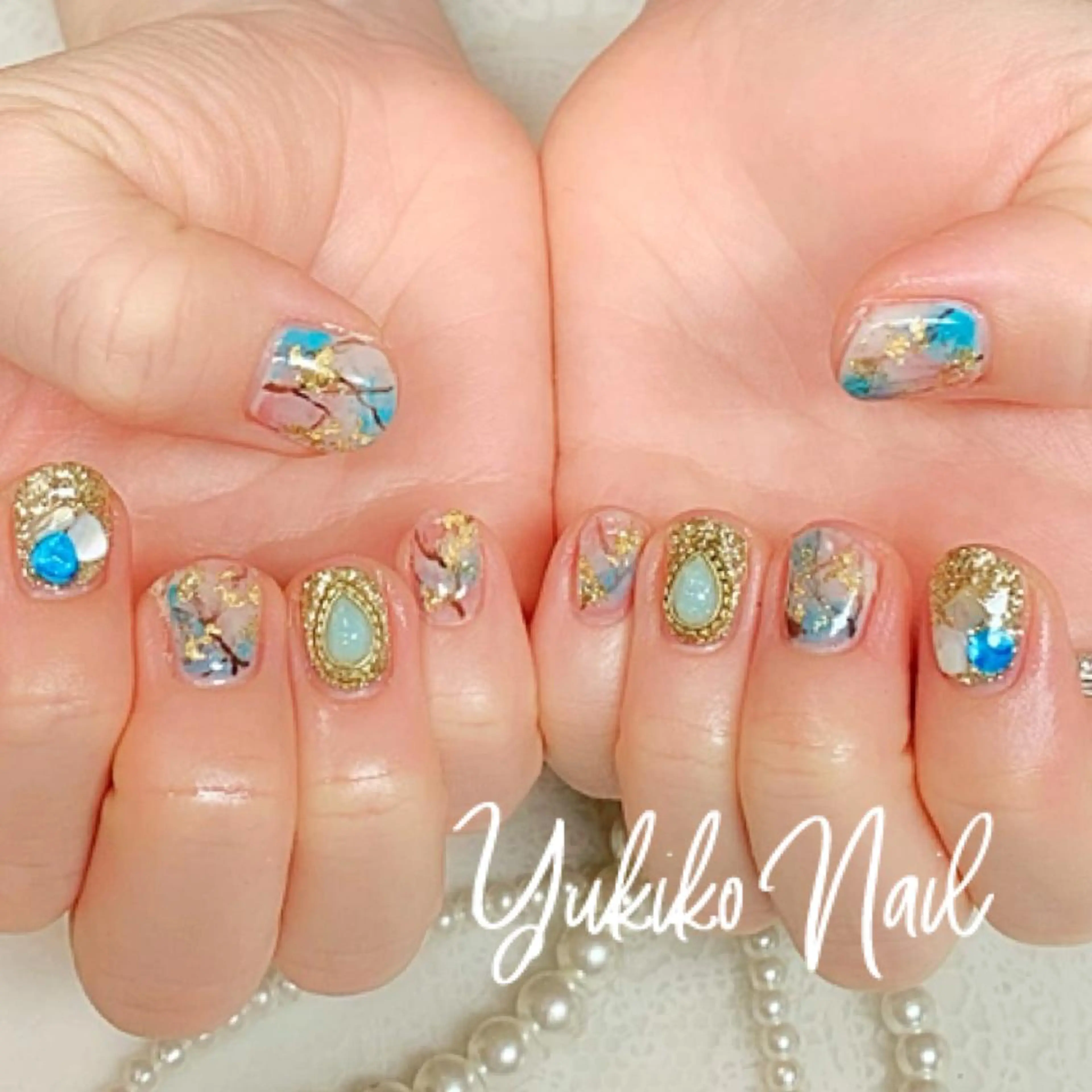 ネイル 持ち込み ニュアンスネイル ハンドネイル ユキコ ネイルのネイルデザイン