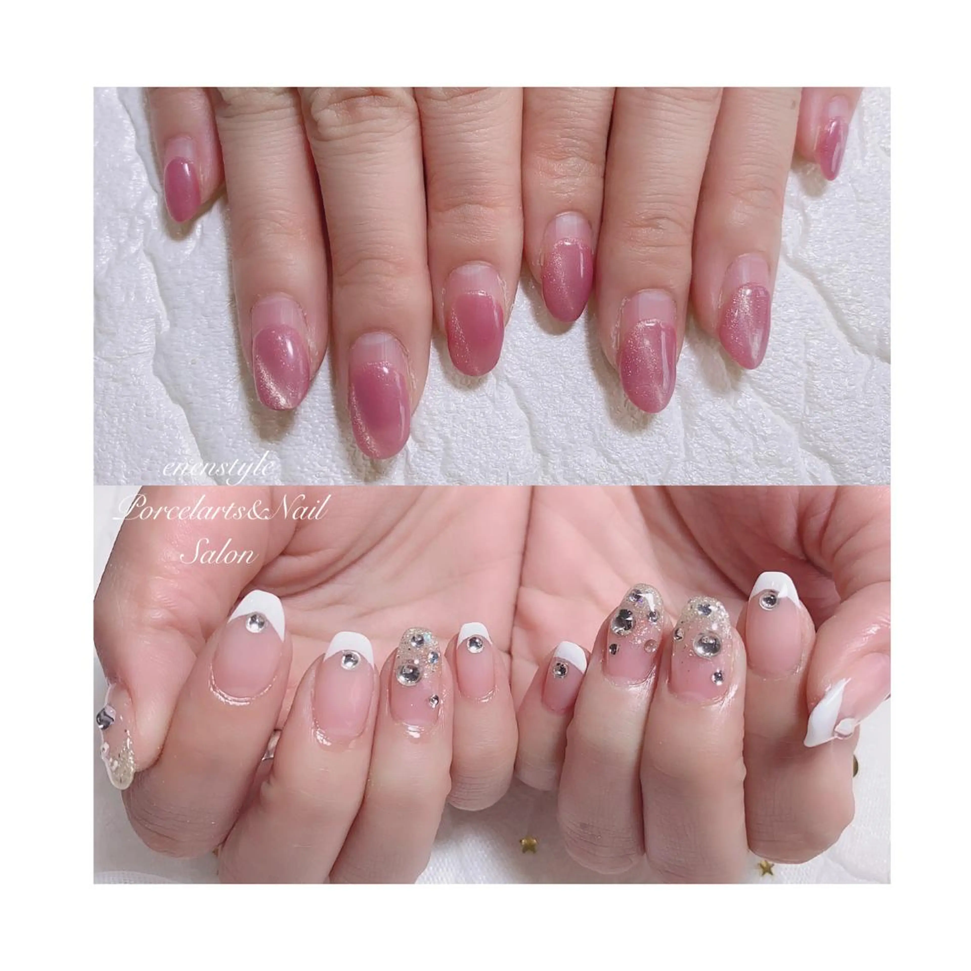 ミディアム ネイル ハンドネイル 👑enen style👑のネイルデザイン