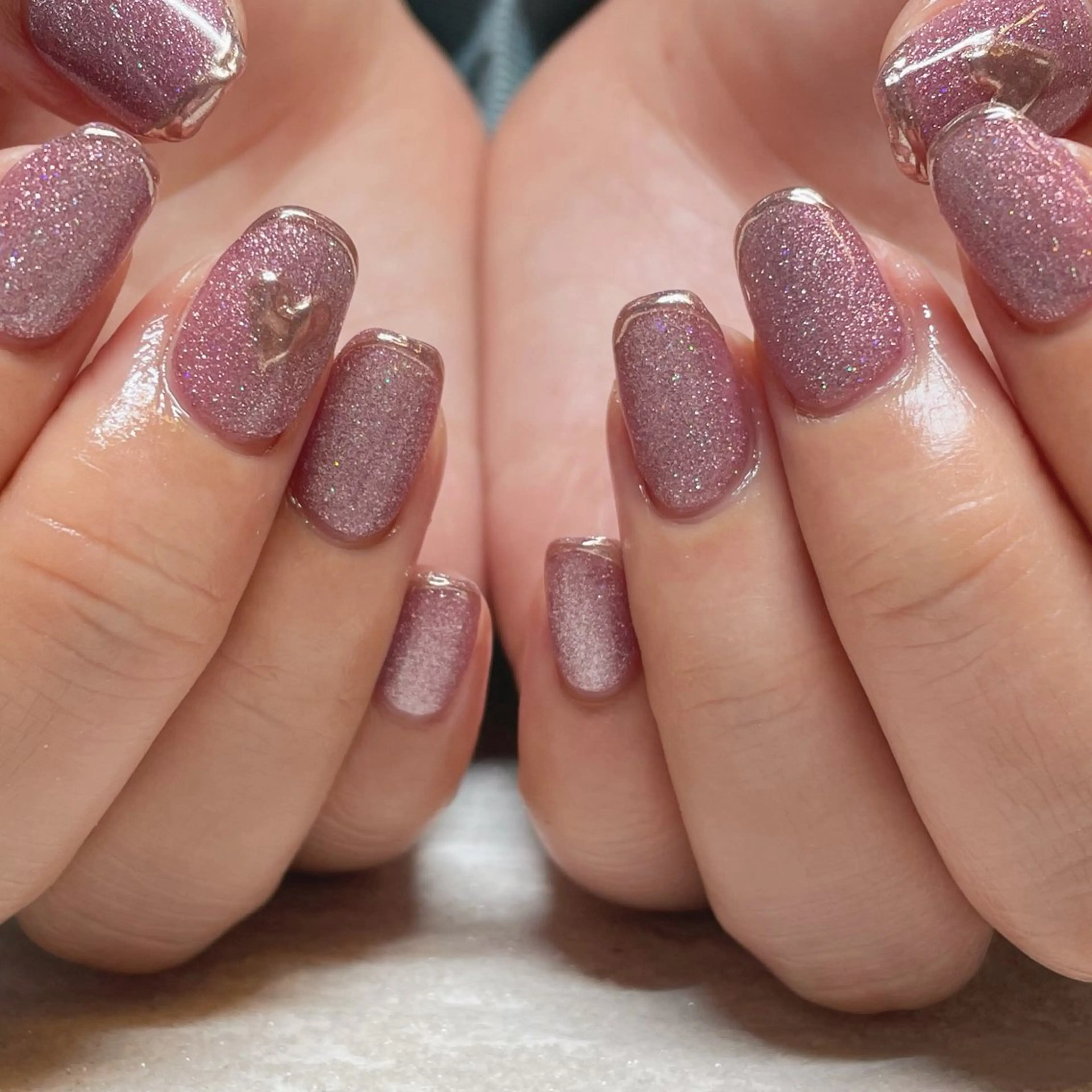 ネイル ラメ(グリッター) マグネットネイル ハンドネイル Tsukahara 🌷仙台PARCOのネイルデザイン