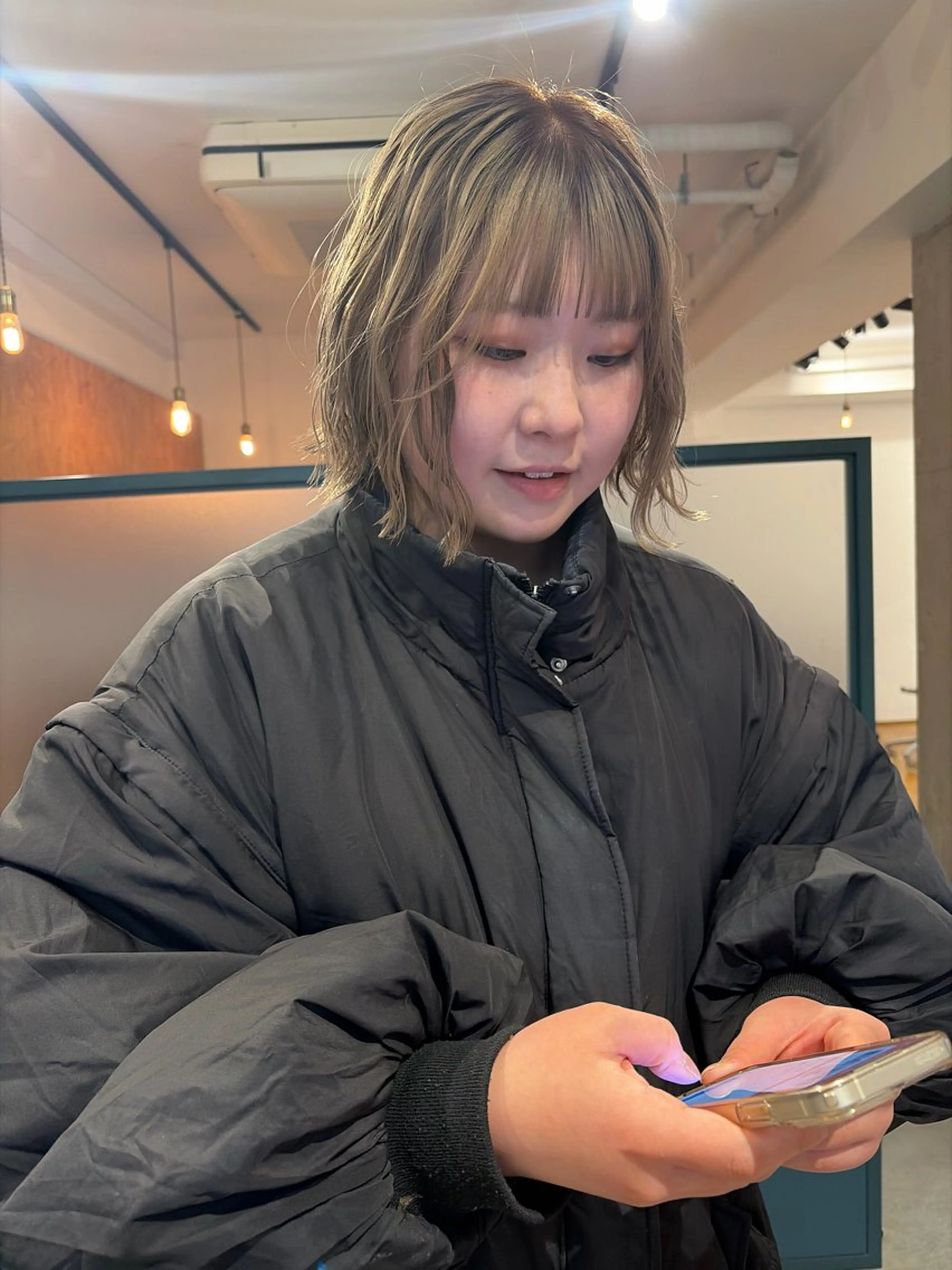 ショート ヘアカラー トリートメント YUUKI/ウルフ .ボブパーマのヘアスタイル