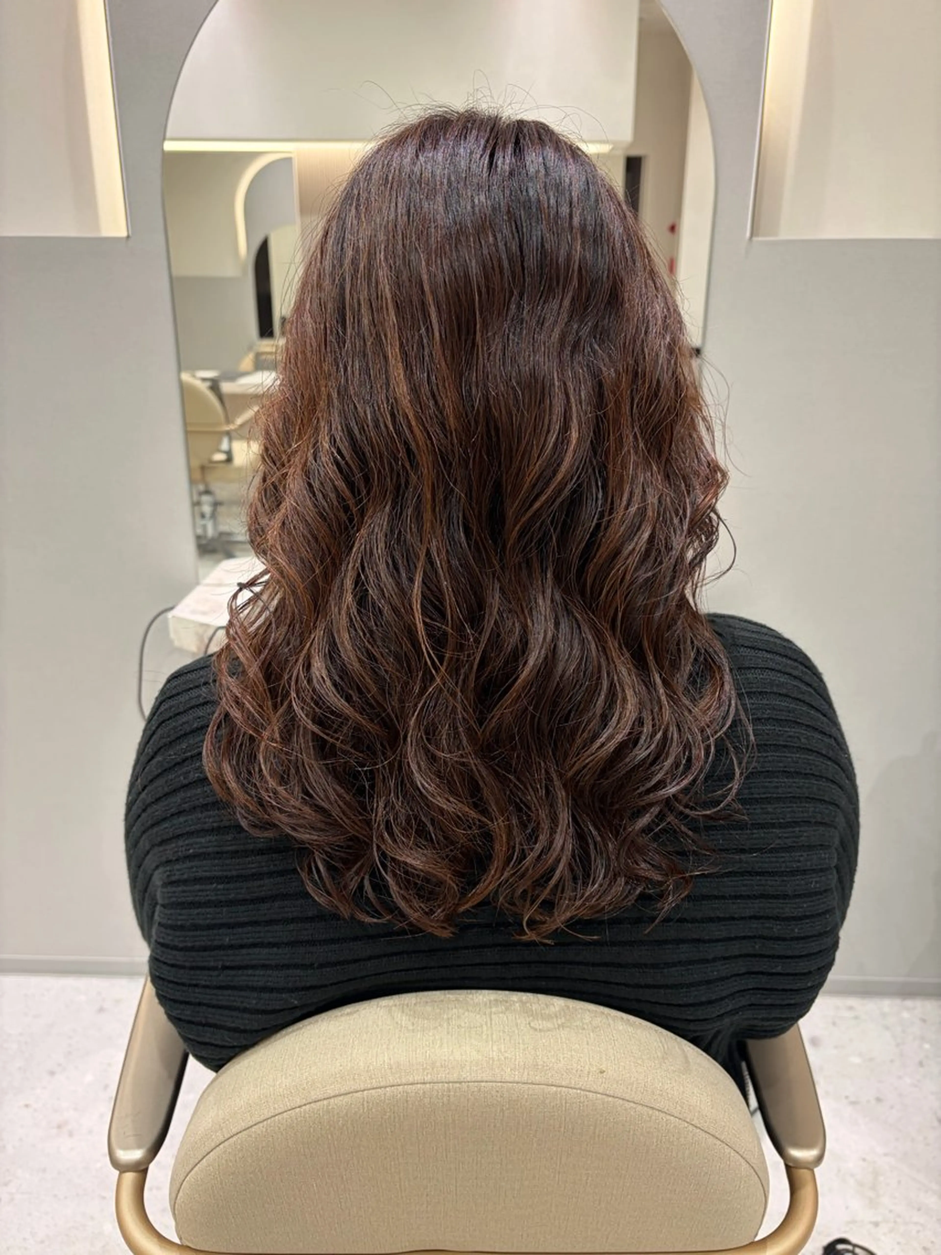 ミディアム パーマ ミディアムパーマ デジタルパーマ 銀座/個室sh台 クラチ🌿のヘアスタイル