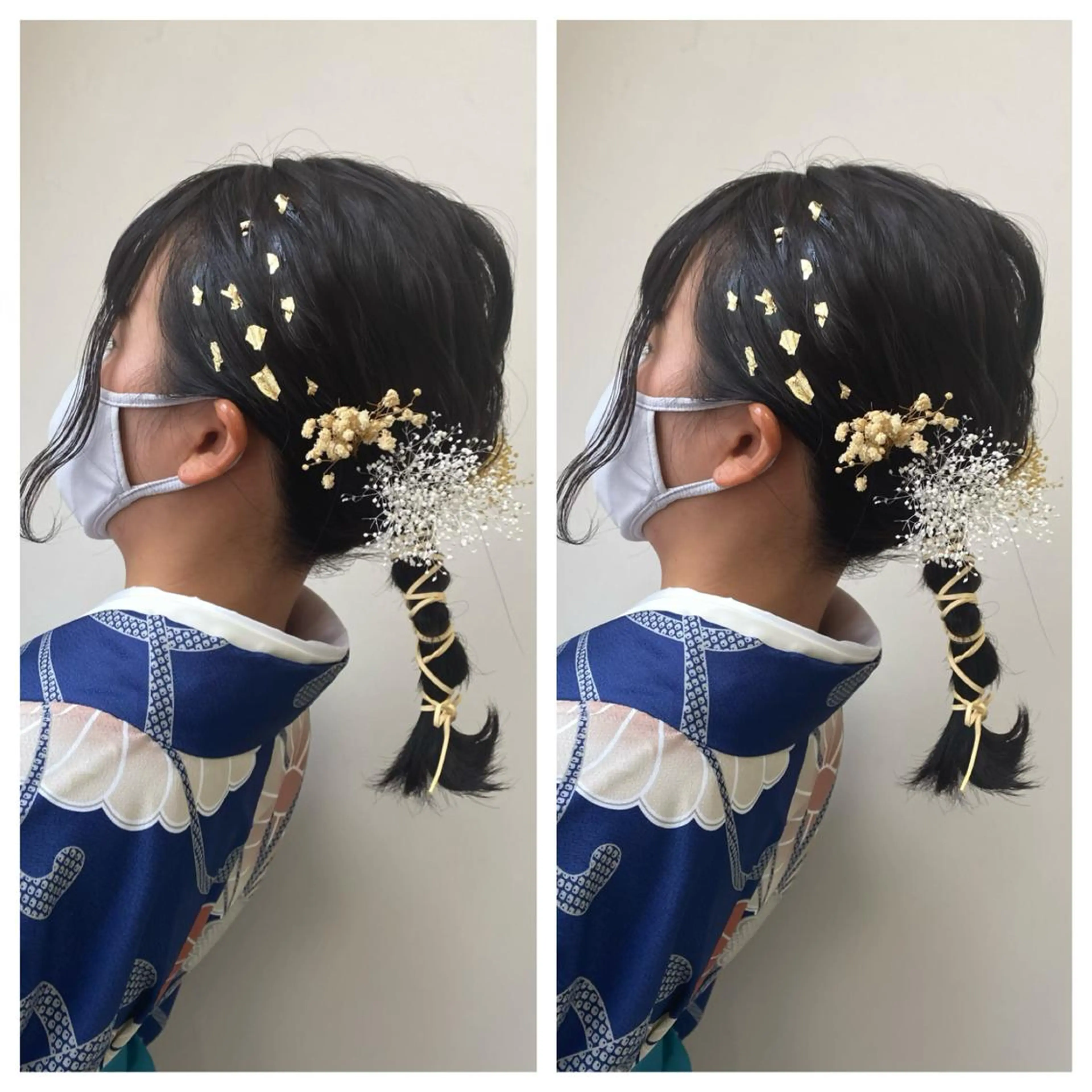 ヘアアレンジ 着付け 顔まわり‎🤍小顔 カット🤍みさきのヘアスタイル