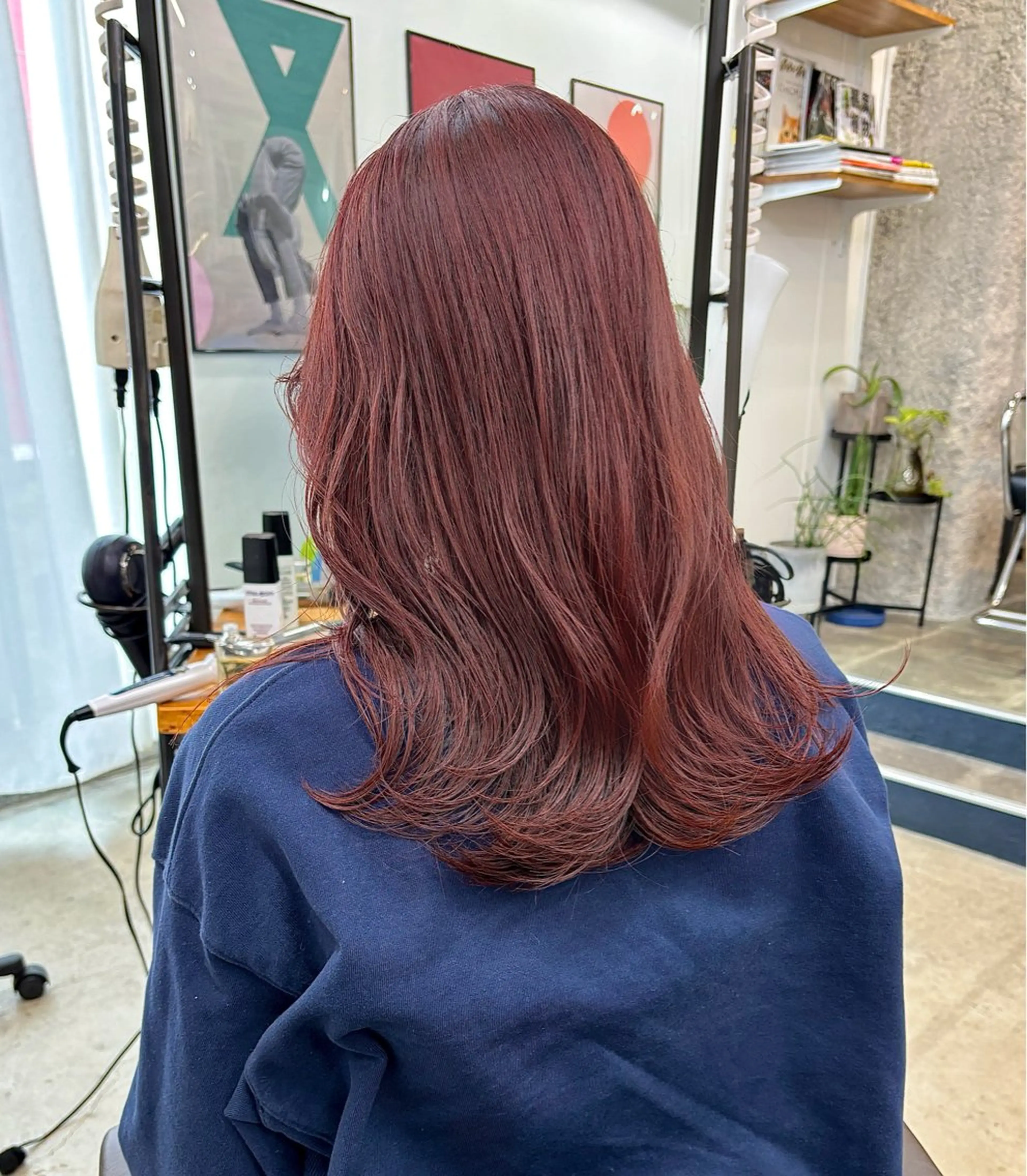 ミディアム カラー ピンクカラー 暖色カラー/天神/ ヘイマサクラのヘアスタイル