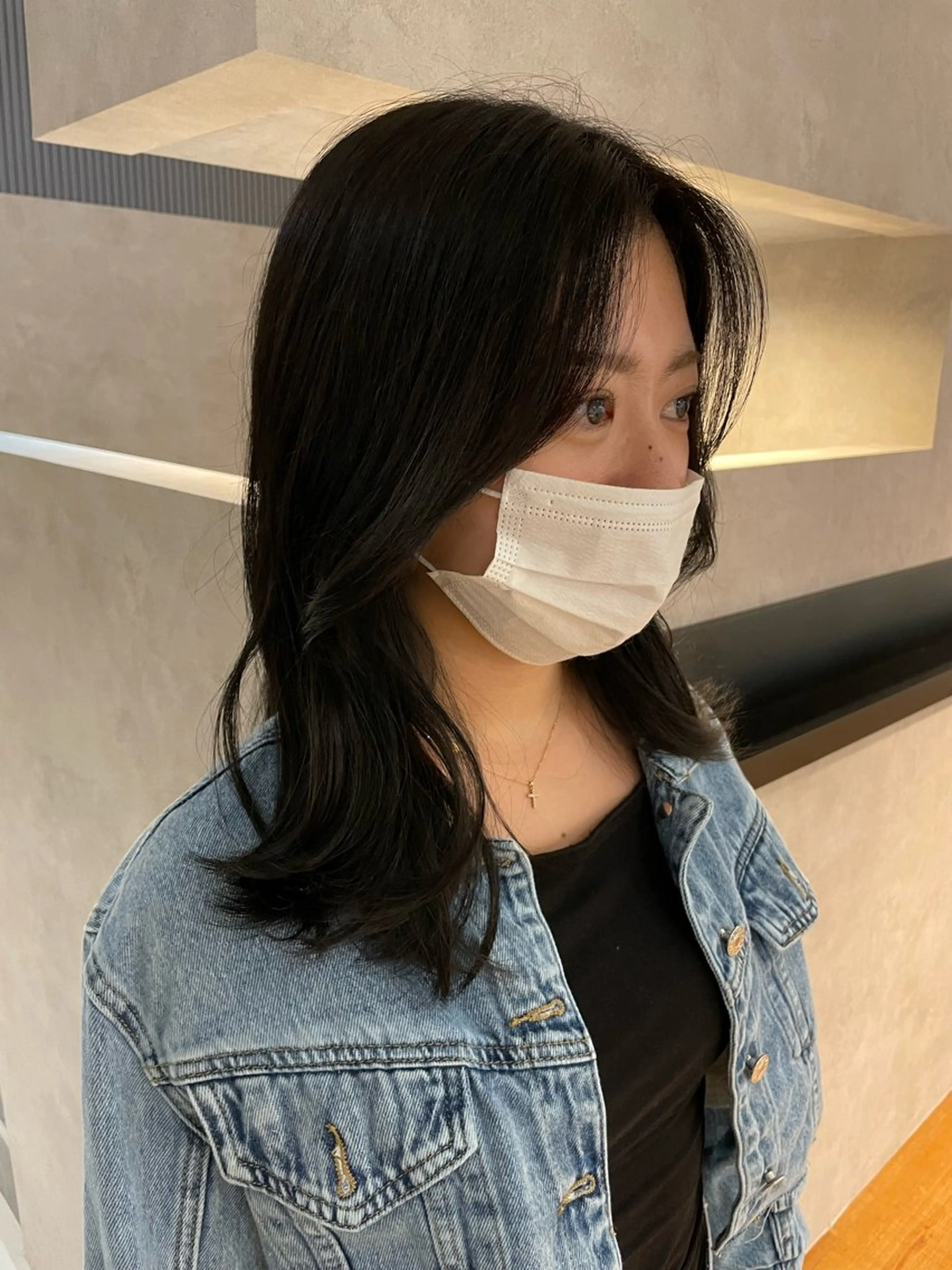 セミロング ヘアカラー 龍澤 海人のヘアスタイル