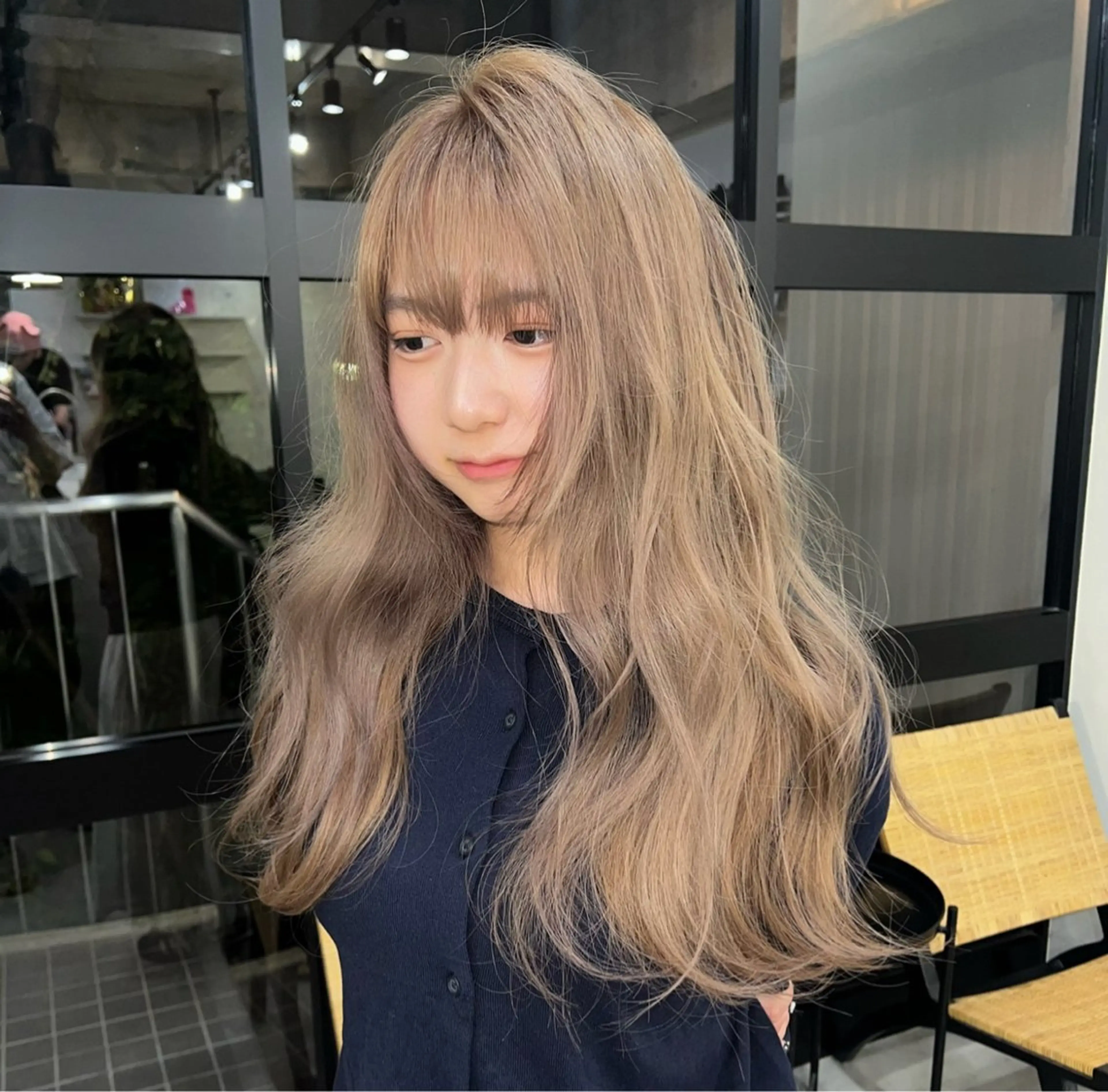ロング ヘアカラー トリートメント LA KING 👑 【ハーツ】艶髪のヘアスタイル