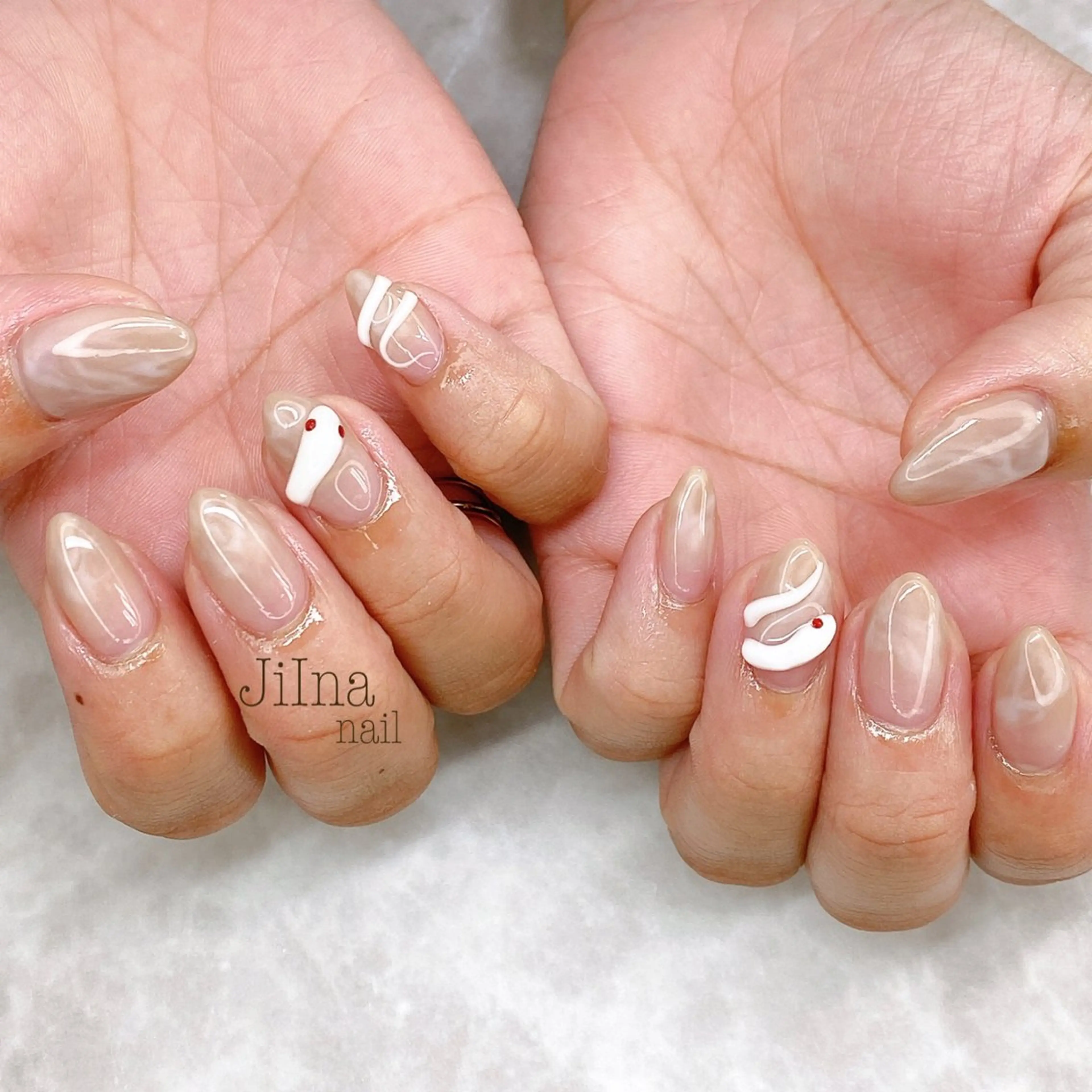 ネイル 持ち込み JiIna nailのネイルデザイン