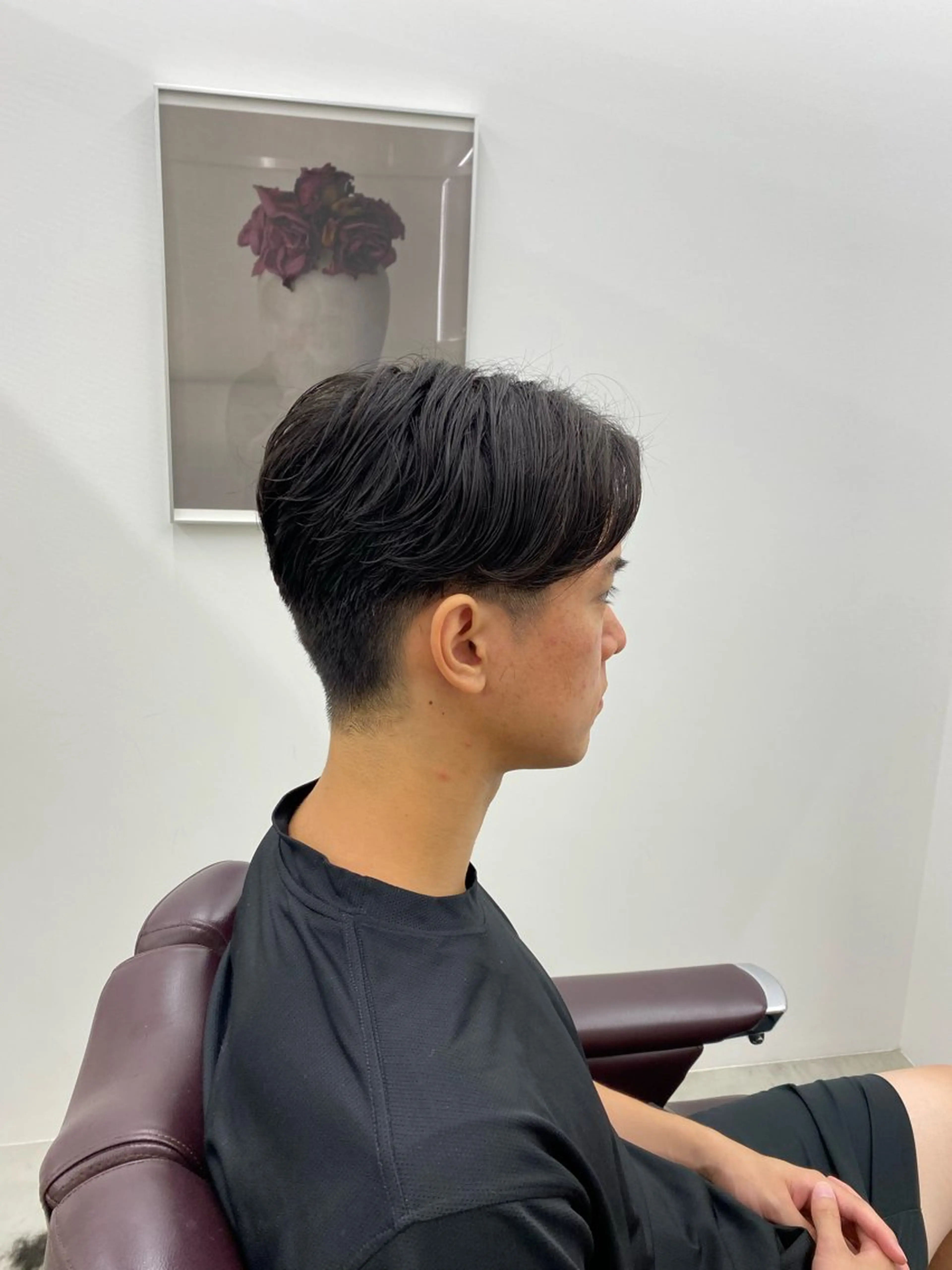 ショート メンズ センターパート マッシュ カット メンズカット/セ ンターパート/Ryuのヘアスタイル