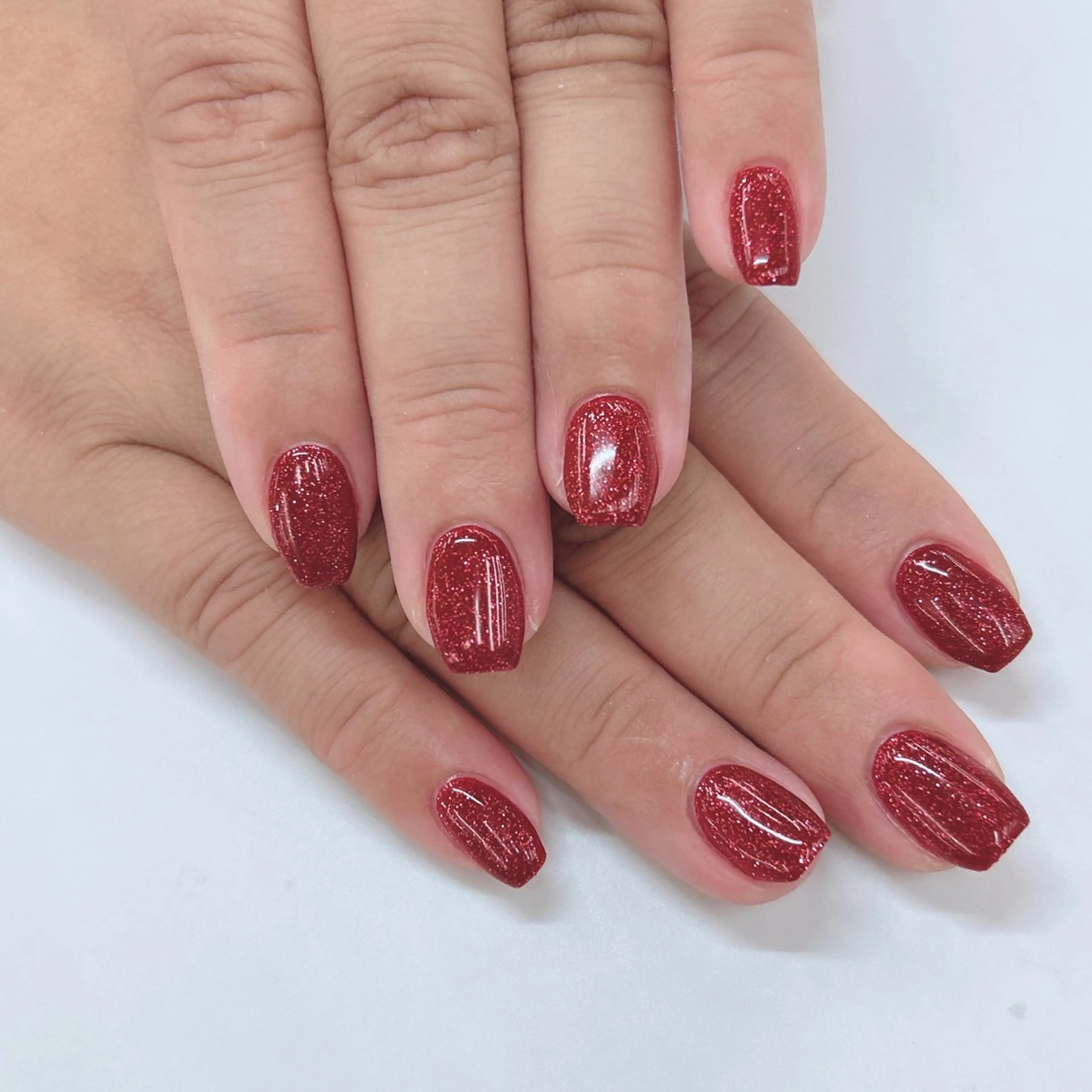 ネイル ラメ(グリッター) 赤色 冬ネイル クリスマス MAXKELLY TSUGUMIのネイルデザイン
