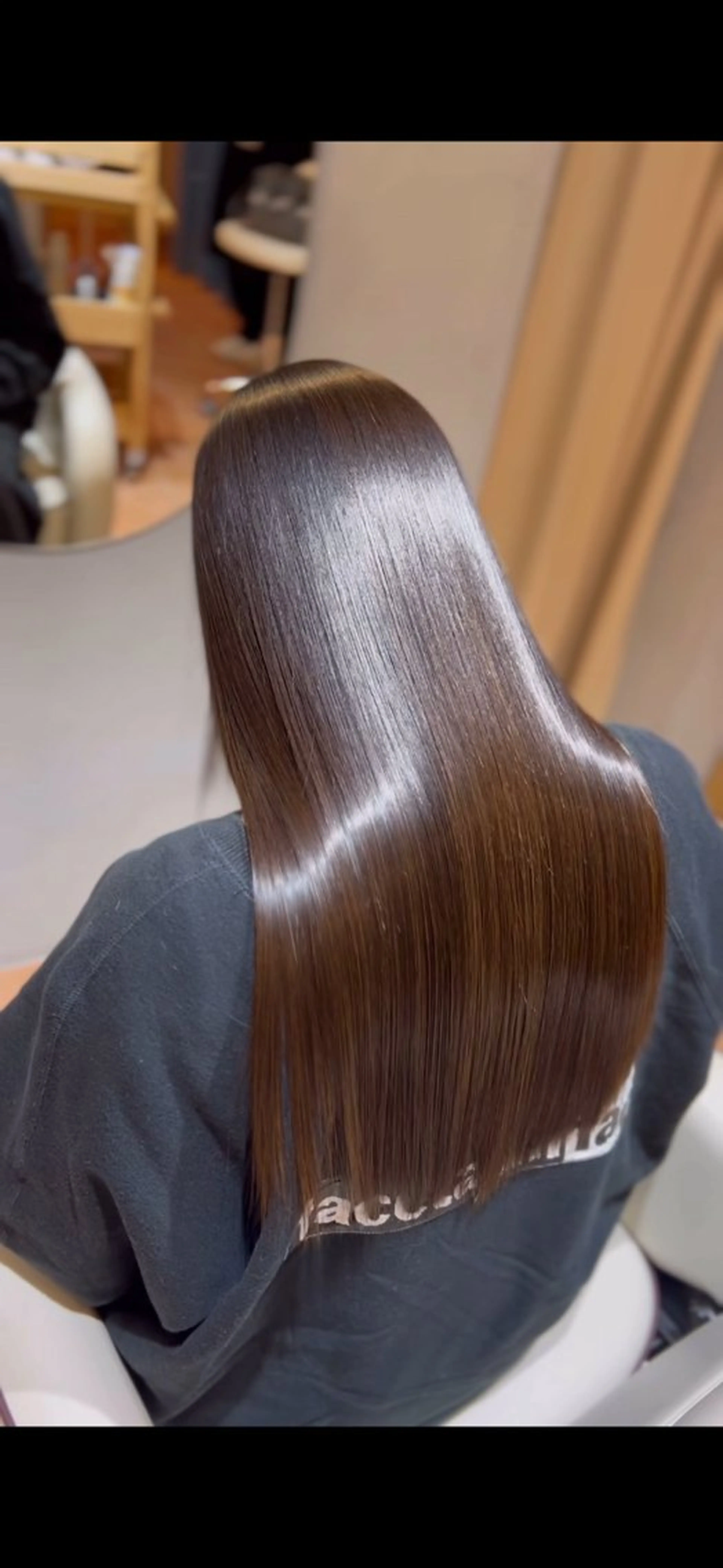 ロング カット 縮毛矯正 トリートメント ⭕️縮毛矯正×艶髪 /賀川サトシ⭕️のヘアスタイル