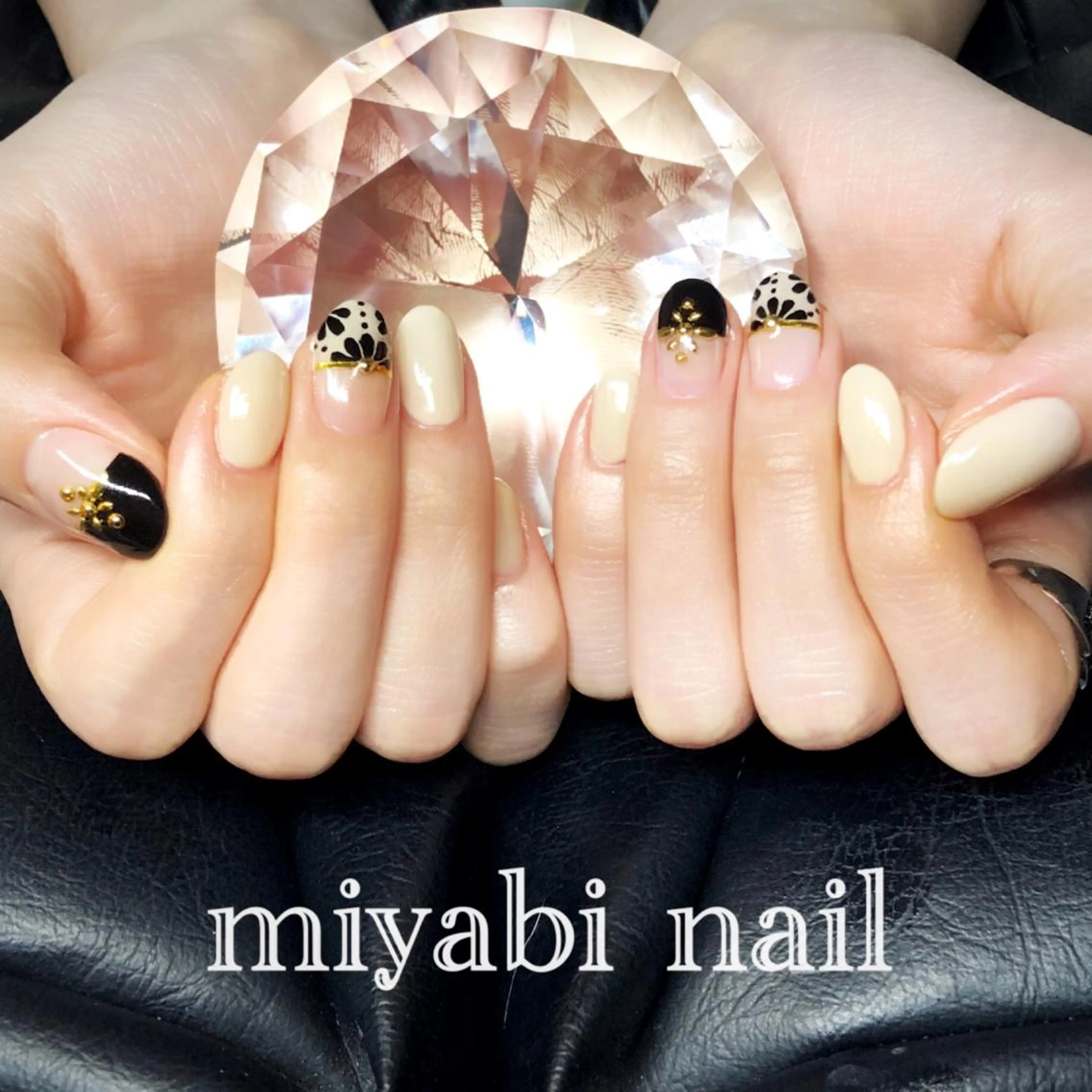 ネイル アートネイル フレンチネイル ジェルネイル 持ち込み ハンドネイル miyabi nail 桂川駅近くのネイルデザイン