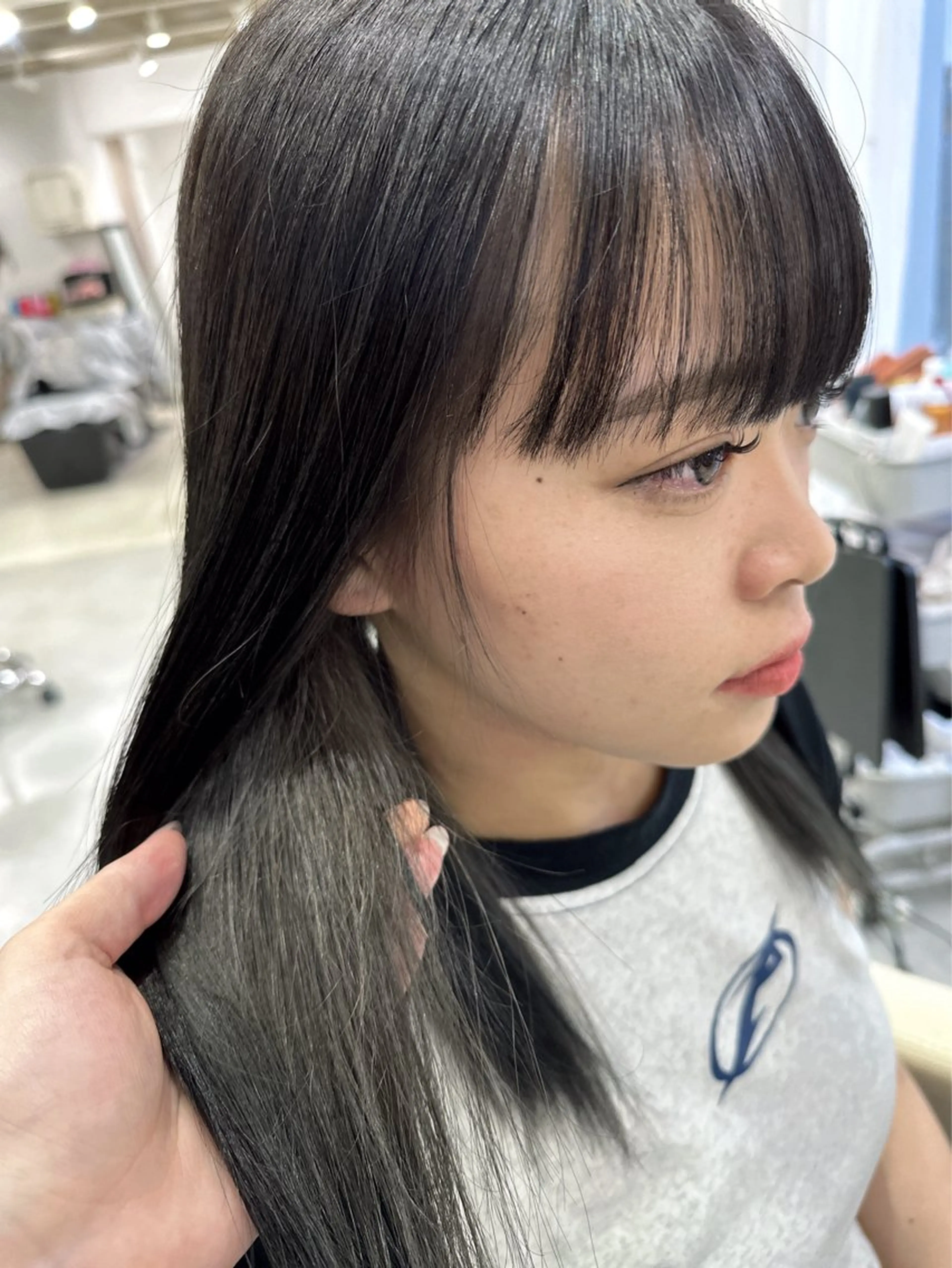 ミディアム カラー ヘアカラー さあや 【透け感/艶感】のヘアスタイル