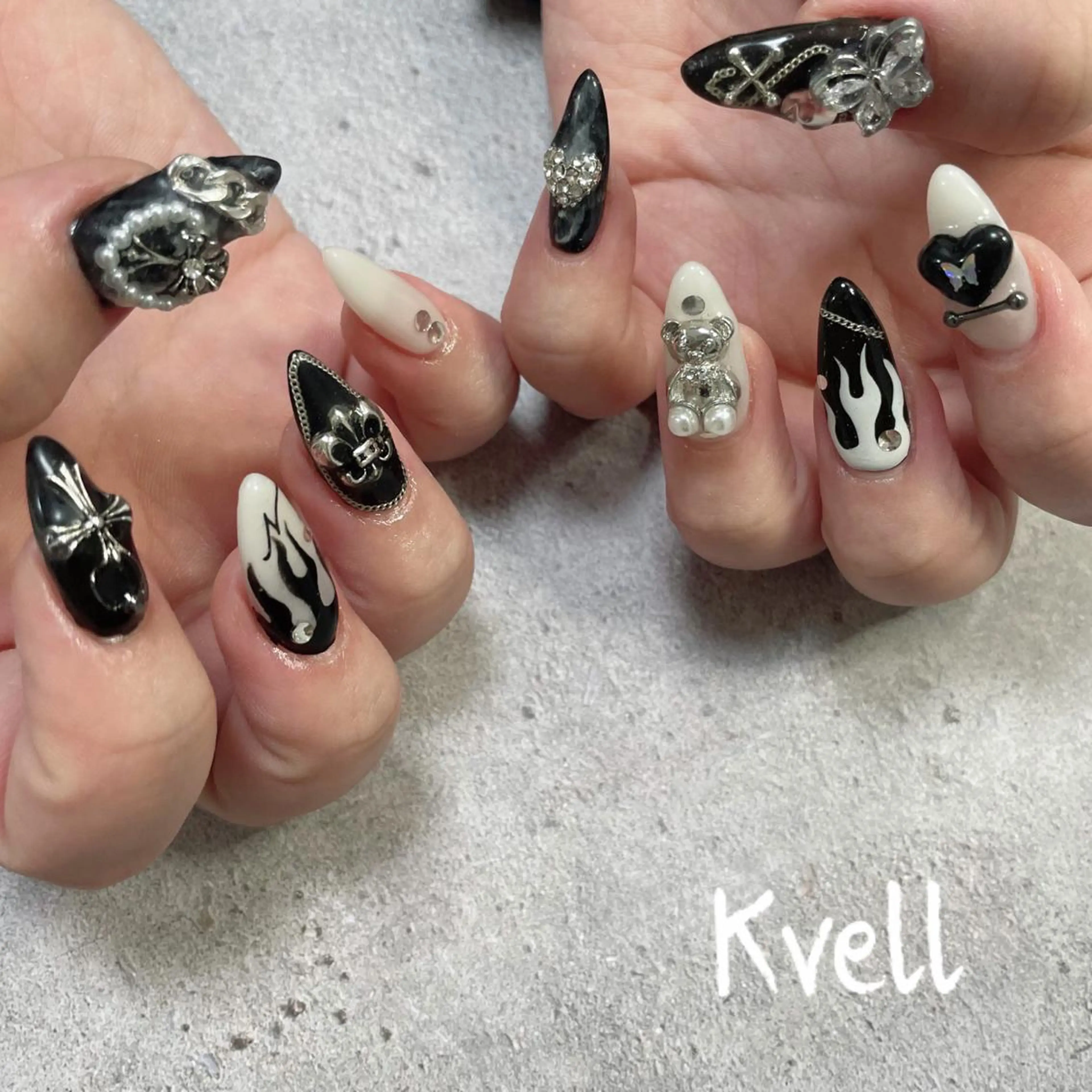 ネイル ハンドネイル nailsalon Kvellのネイルデザイン