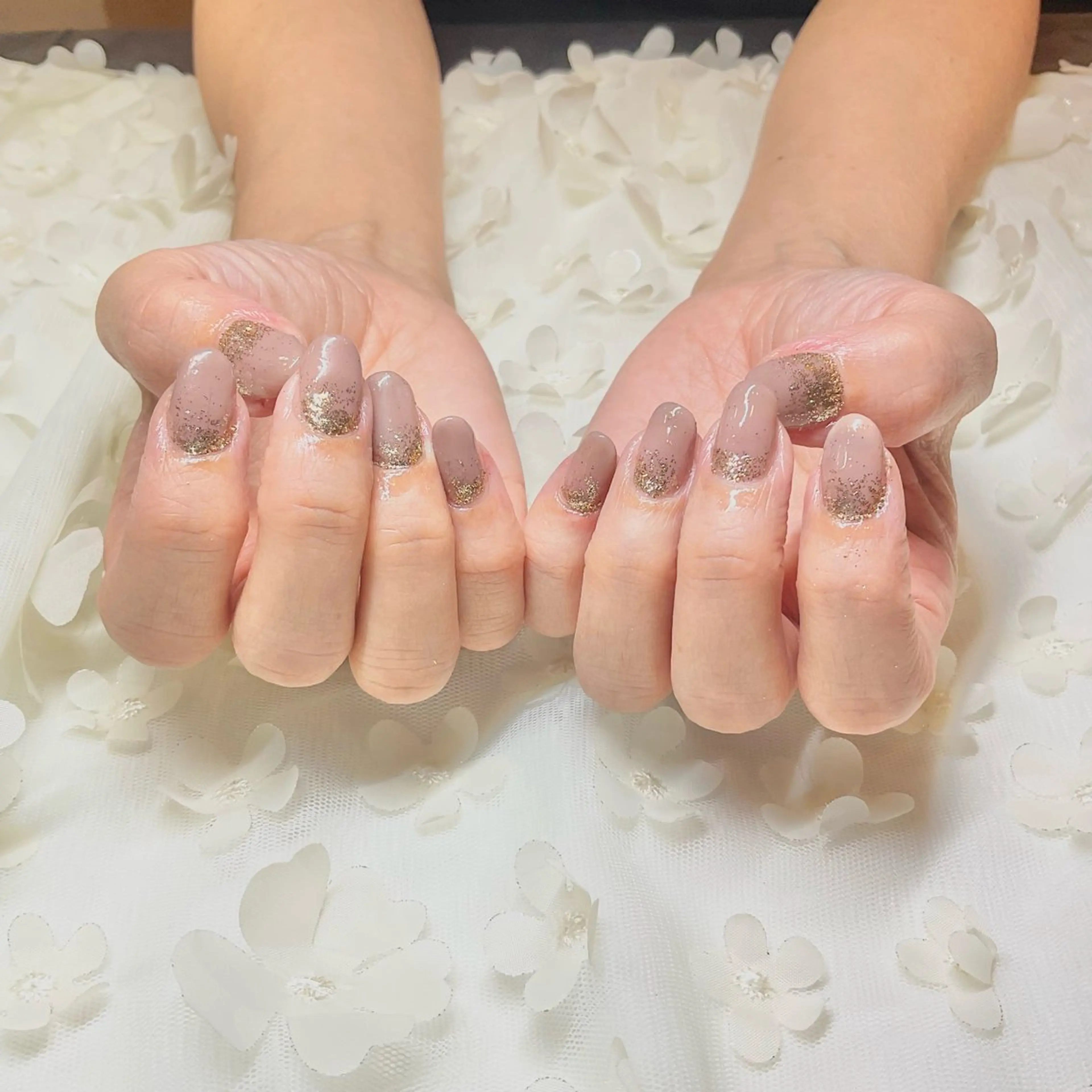 ネイル ラメ(グリッター) オフィスネイル ハンドネイル GARDEN GELのネイルデザイン
