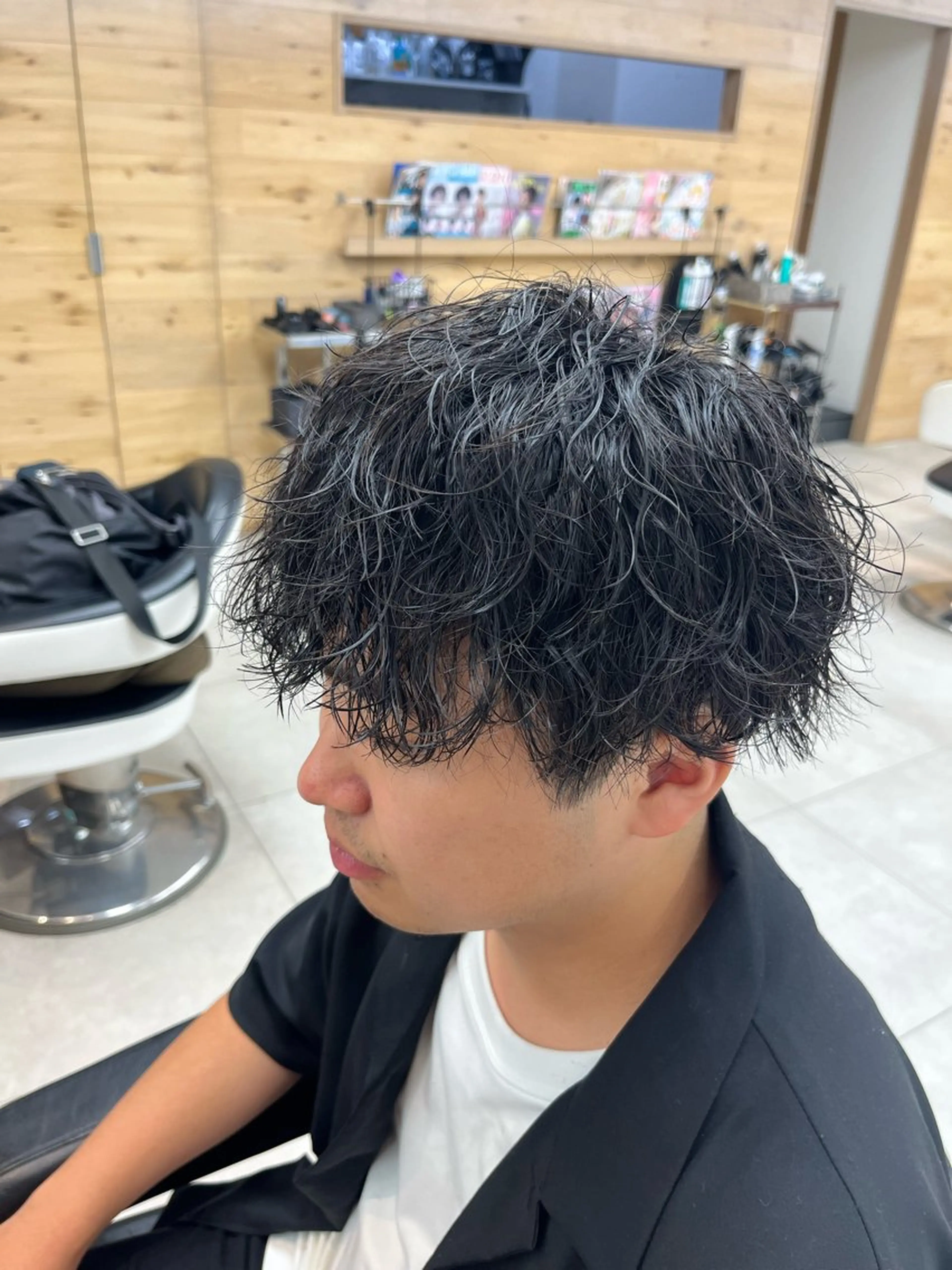ショート パーマ メンズ ブリーチパーマ🌍 正木天のヘアスタイル
