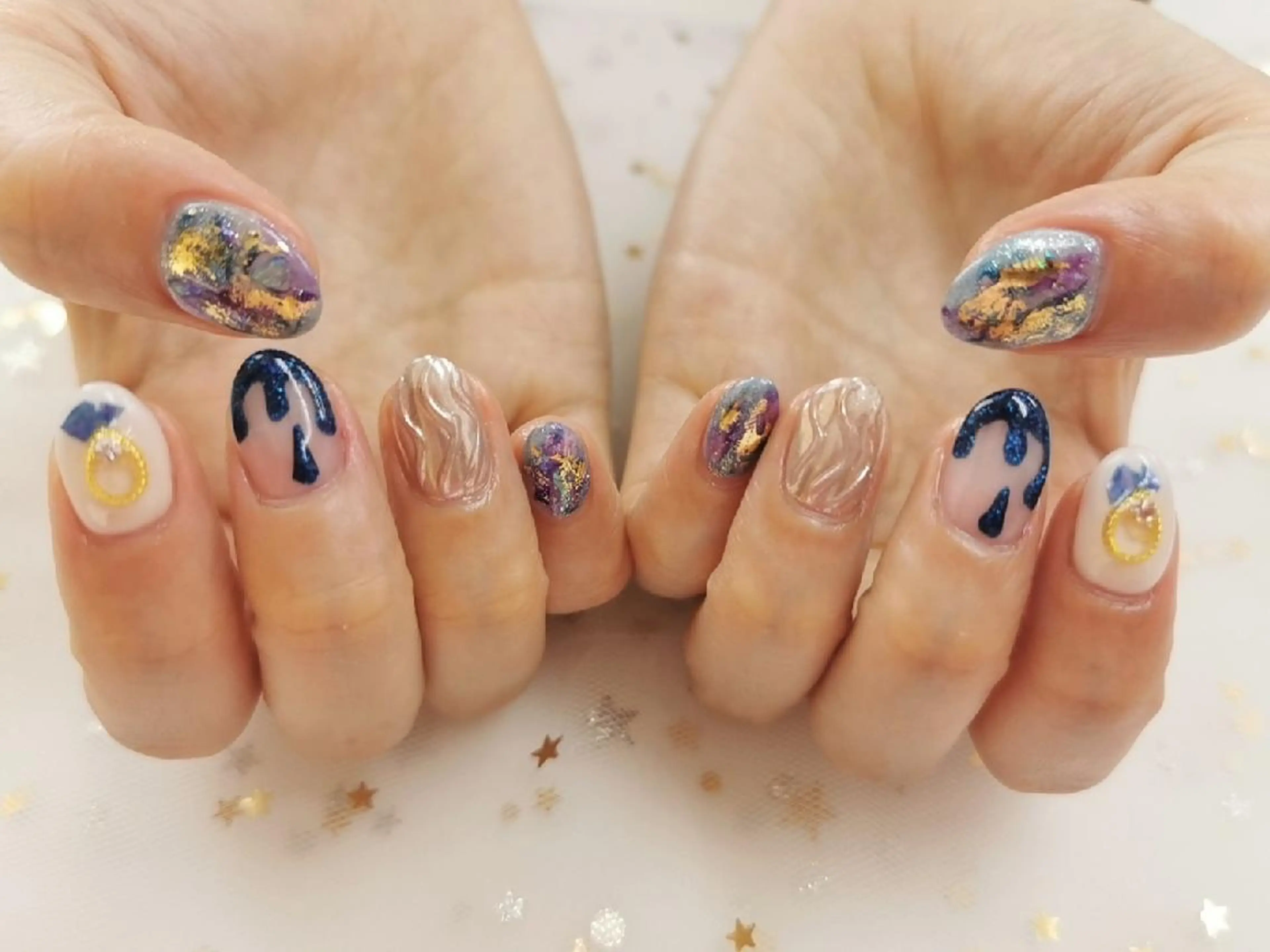 定額デザインB 持ち込み パーツ相談OK 。デザインCは8000円,Dは9000円になります。(オフ無料)の写真