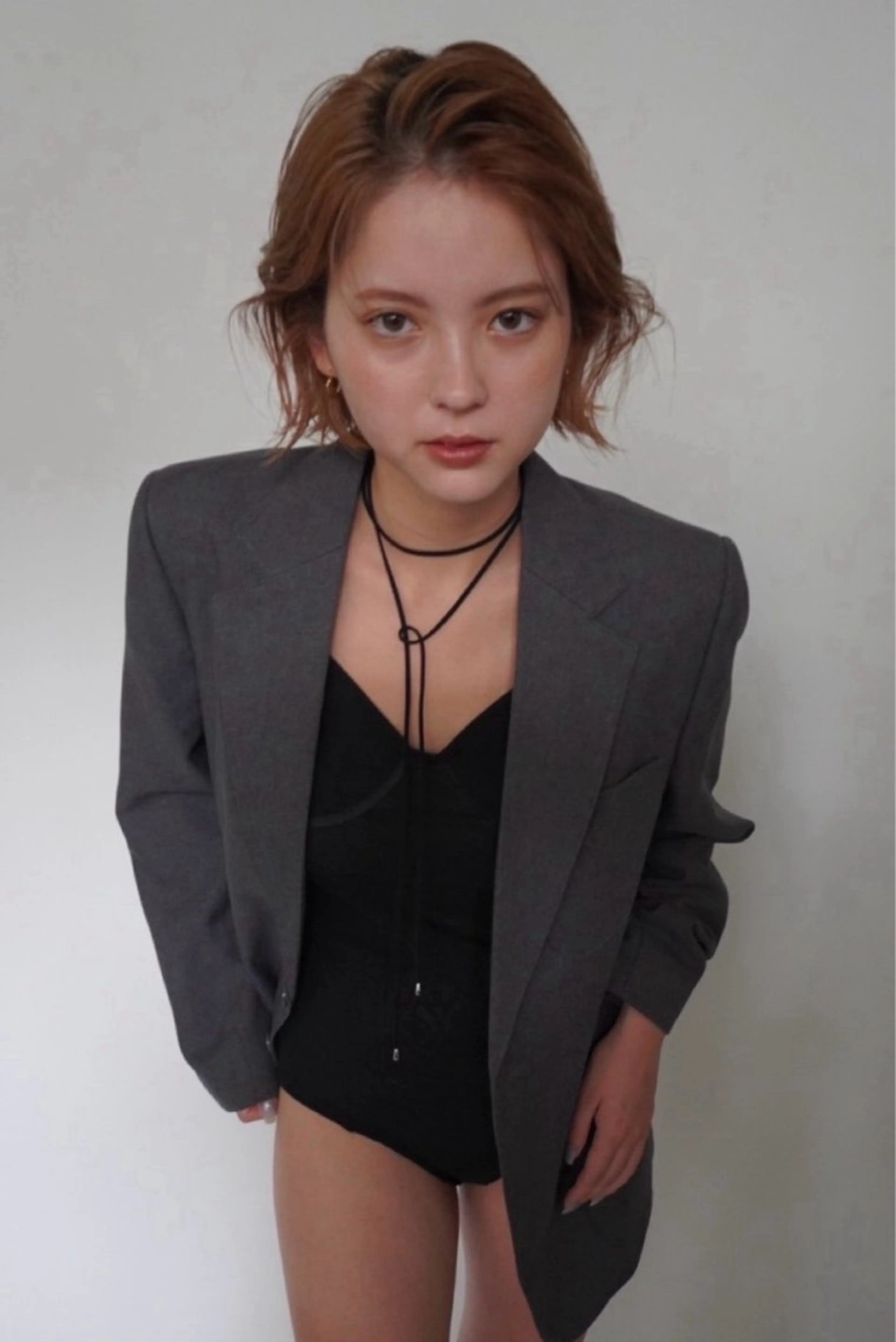 ショート カラー パーマ ヘアアレンジ 熊谷 由貴のヘアスタイル