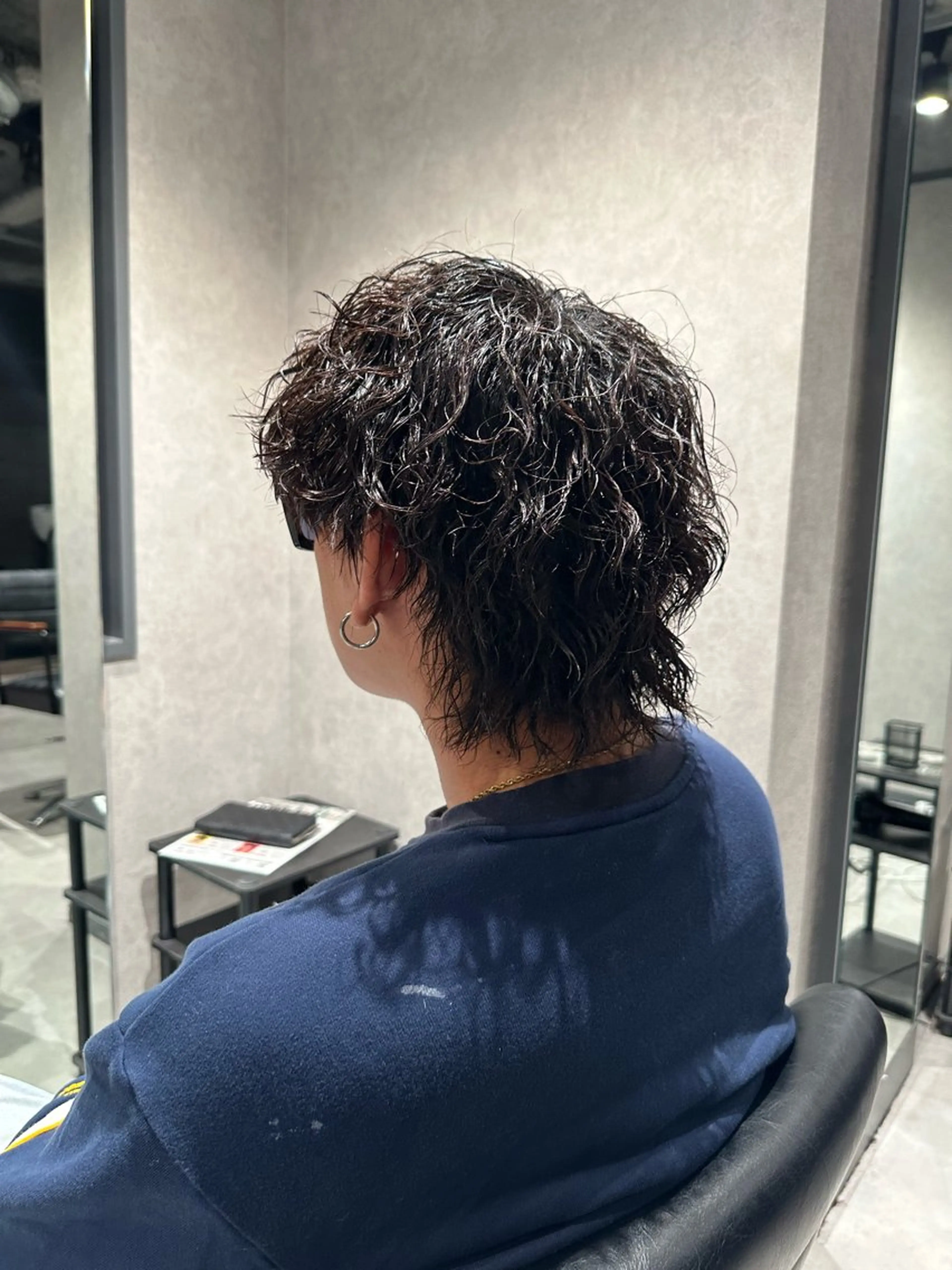 ミディアム パーマ ヘアアレンジ メンズ NEXT NEO所属・メンズヘア静岡 ✂︎Ryuheiのヘアスタイル