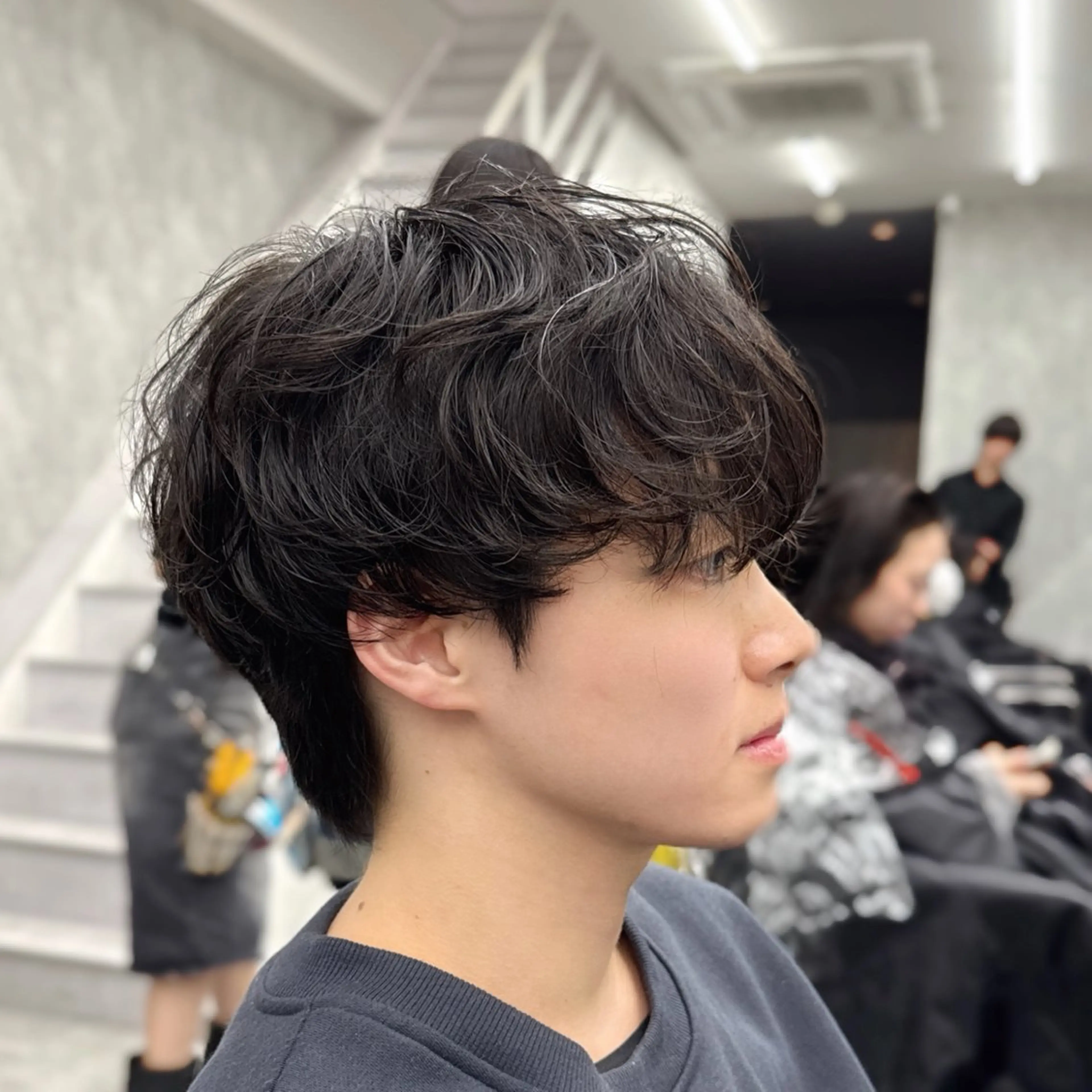 メンズ カット パーマ 🚨メンズ曲がる 縮毛矯正りおん🚨のヘアスタイル