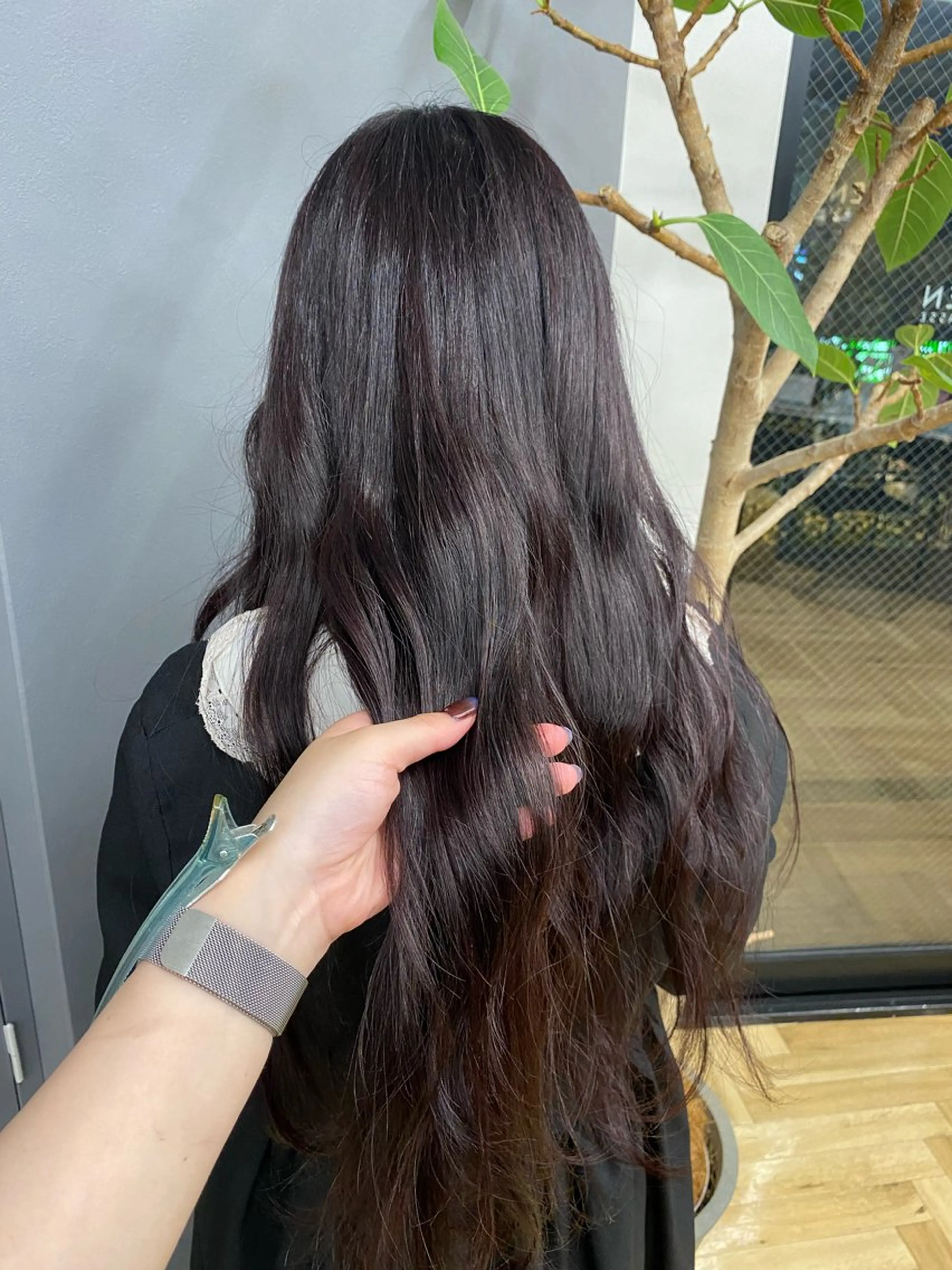 セミロング カラー 中尾 碧斗のヘアスタイル