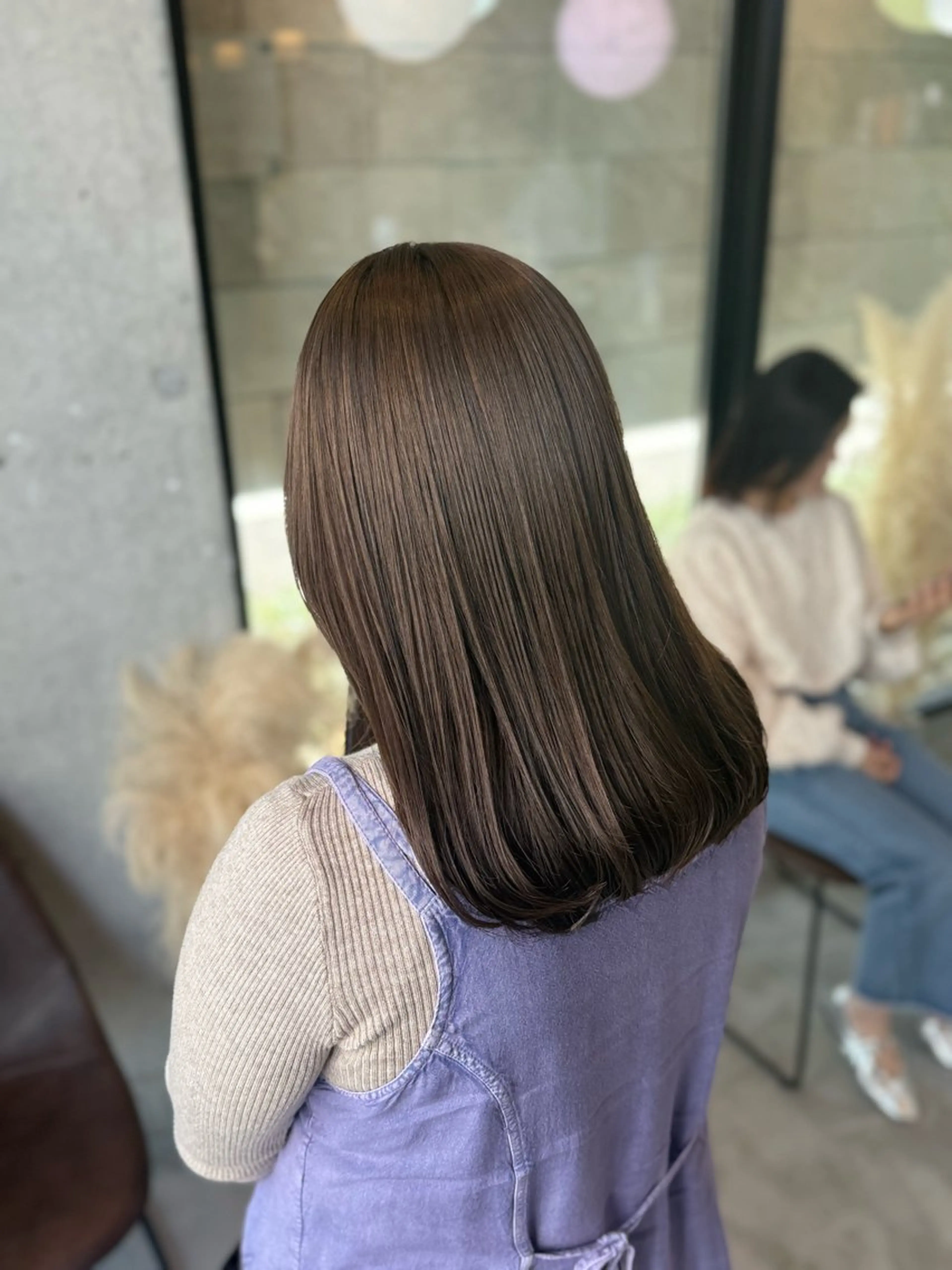 セミロング 🎀Lolonois 池田店🎀佐藤百奈美のヘアスタイル