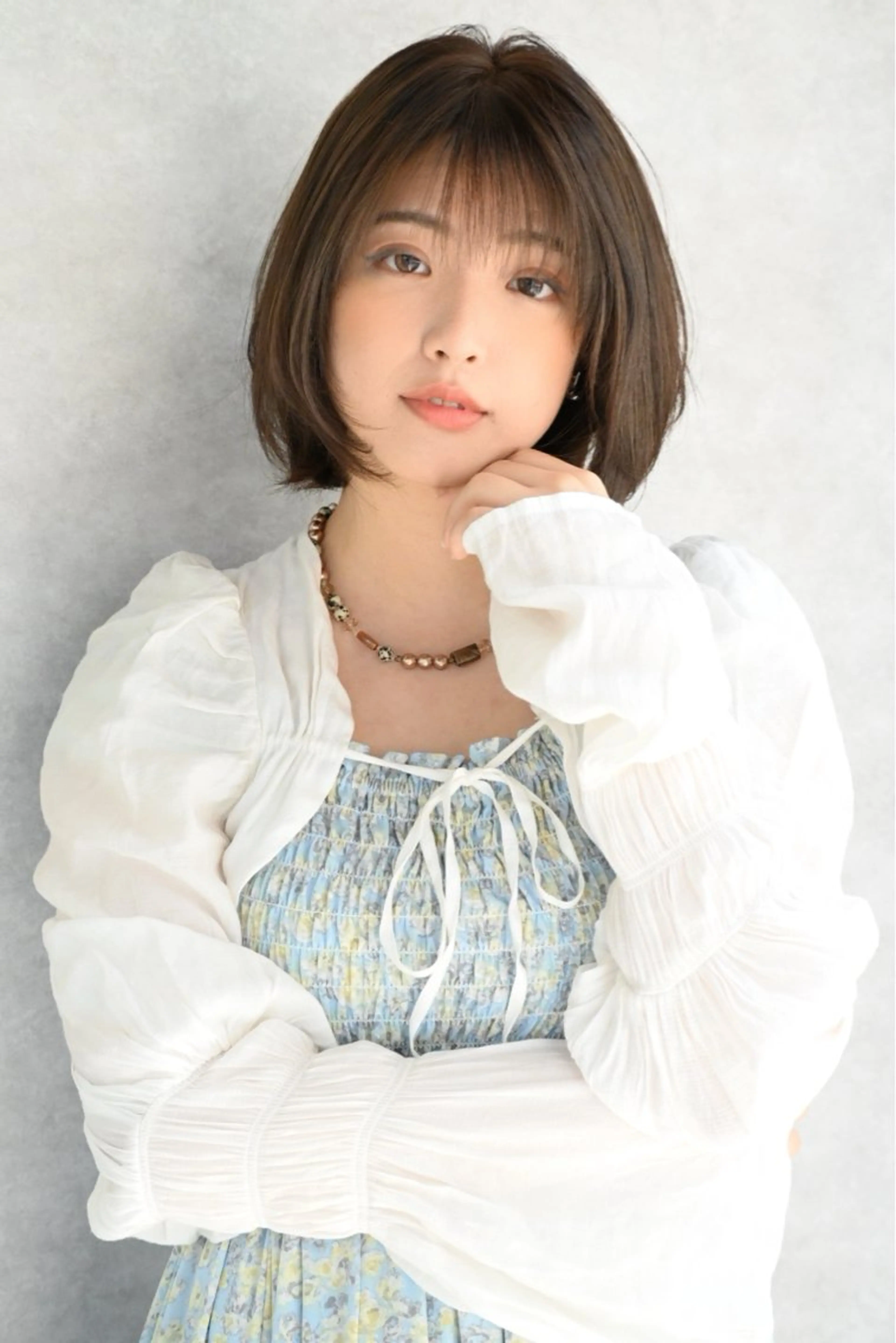 ミディアム カラー 美髪⭐︎髪質改善 井上　康司のヘアスタイル