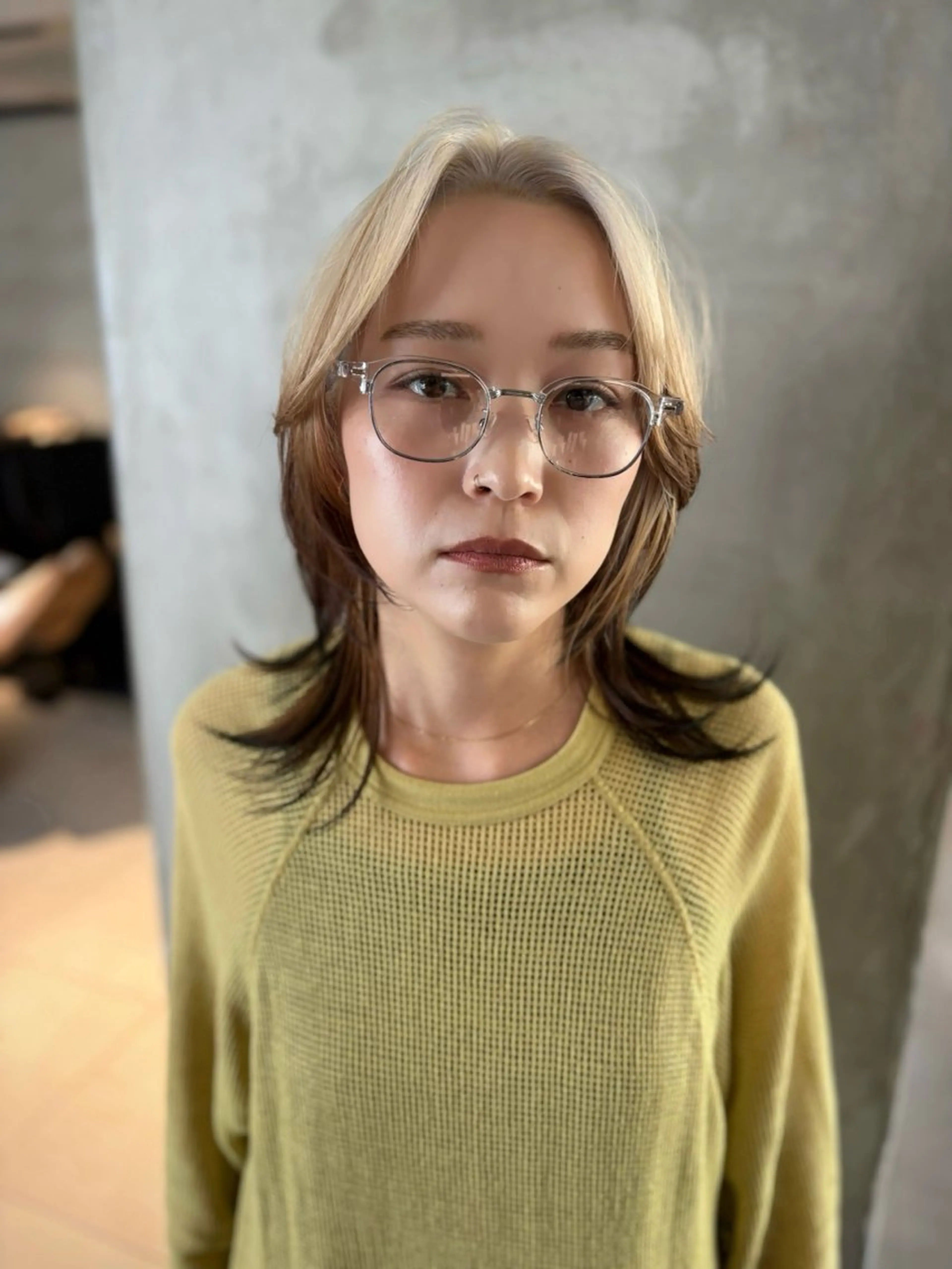 ミディアム カラー カット ヘアカラー トリートメント 優作 〜圧倒的信頼〜のヘアスタイル