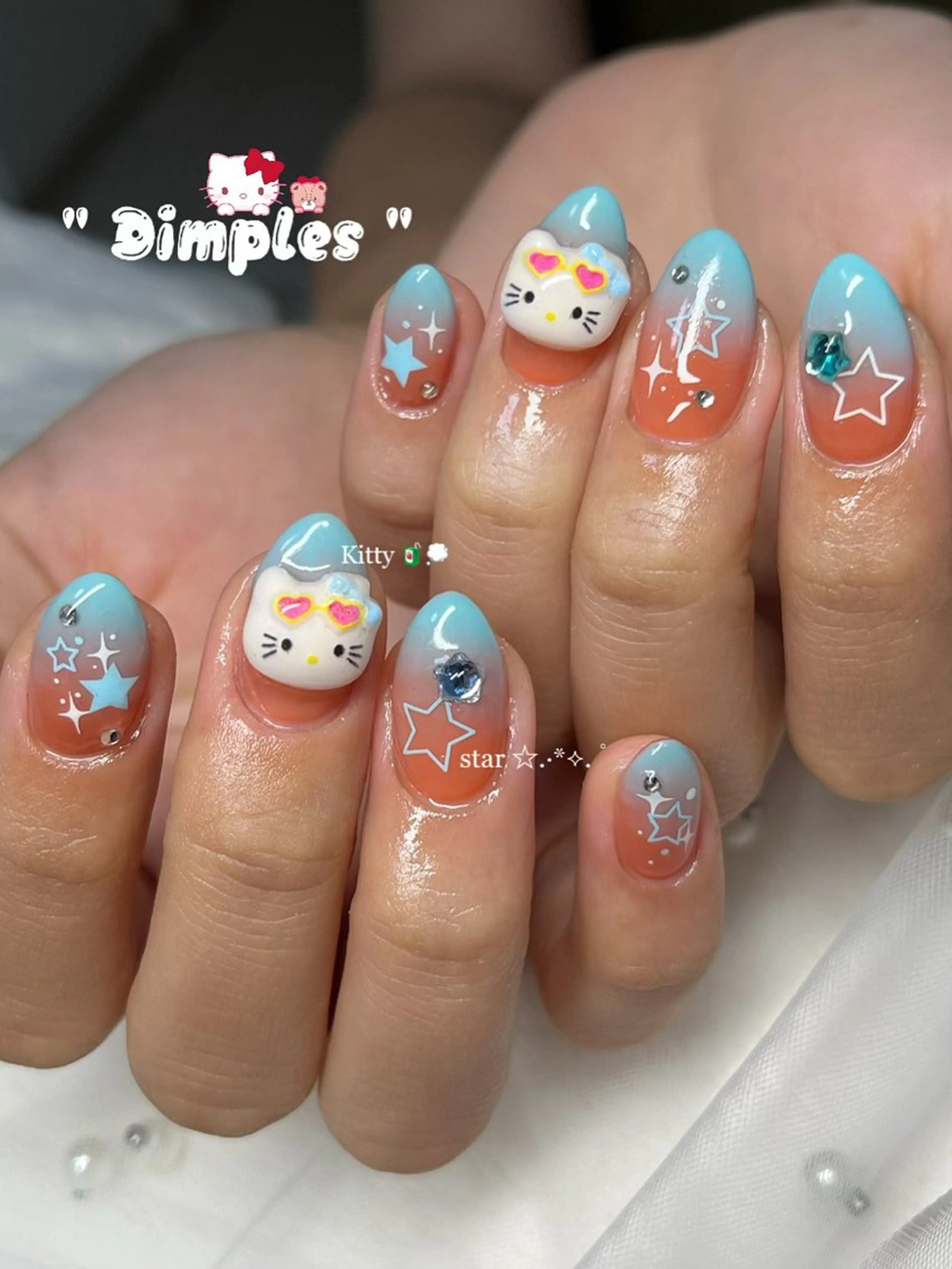 ネイル dimples yuki🎀 ꒷꒦♡のネイルデザイン