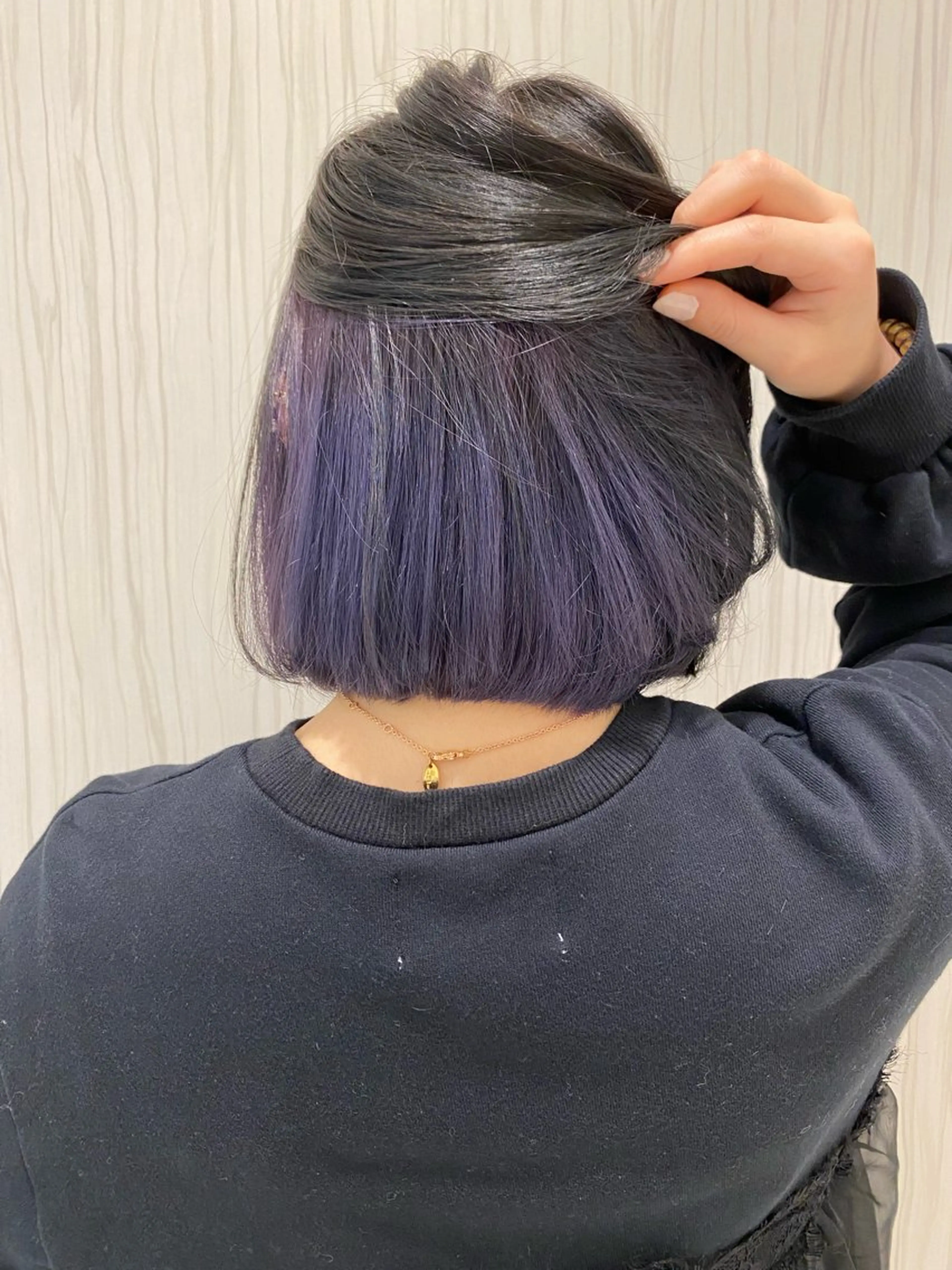 ミディアム カラー ヘアアレンジ カット ヘアカラー トリートメント 🥀暖色韓国ヘア💕 保科侑花のヘアスタイル