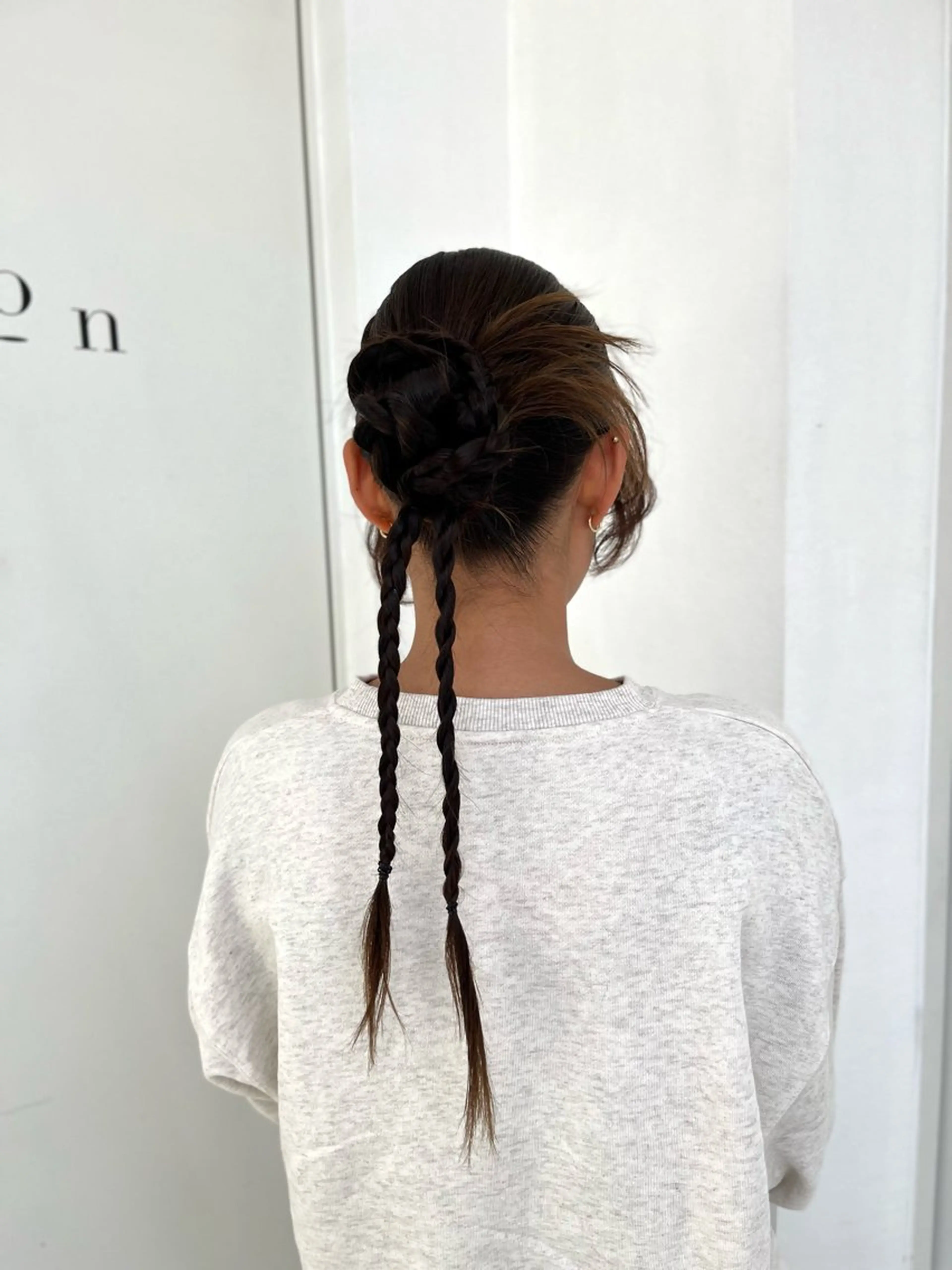 セミロング ♥️透明感×抜け感 ベージュ/佑珠♥️のヘアスタイル