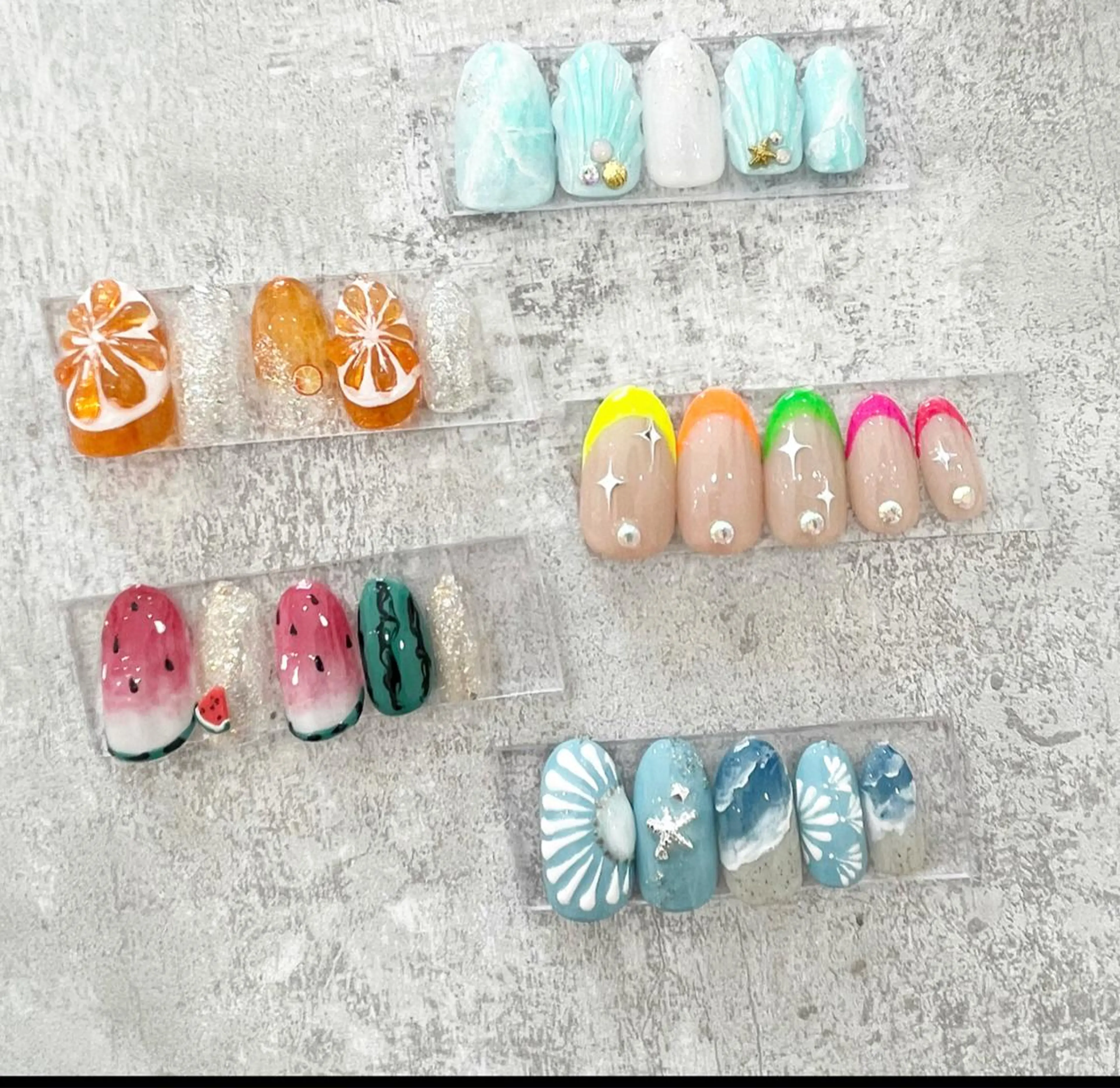 ネイル 夏ネイル #Amin nail salonのネイルデザイン