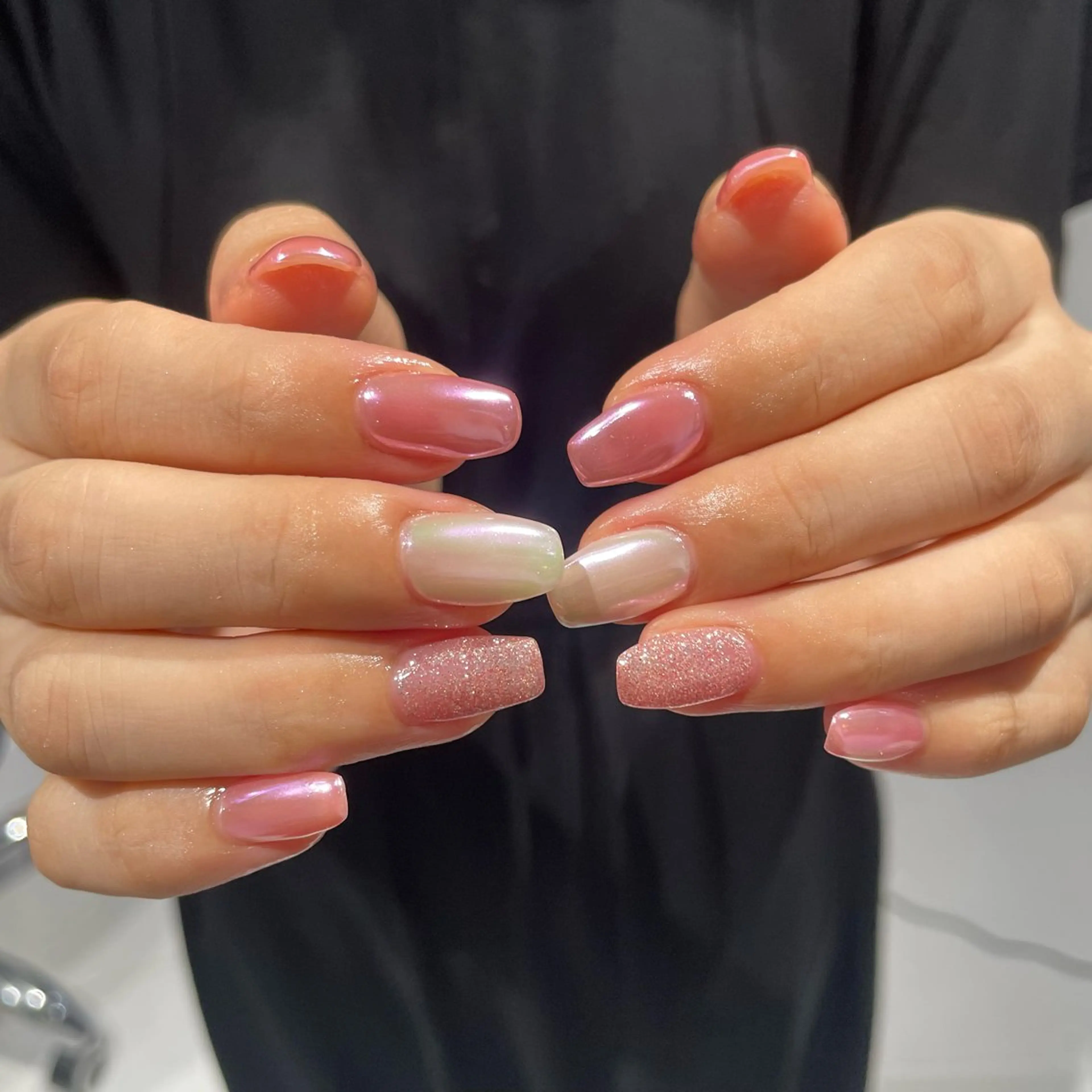 ネイル ラメ(グリッター) ミラーネイル その他(ネイル) M.wish Yukinaのネイルデザイン