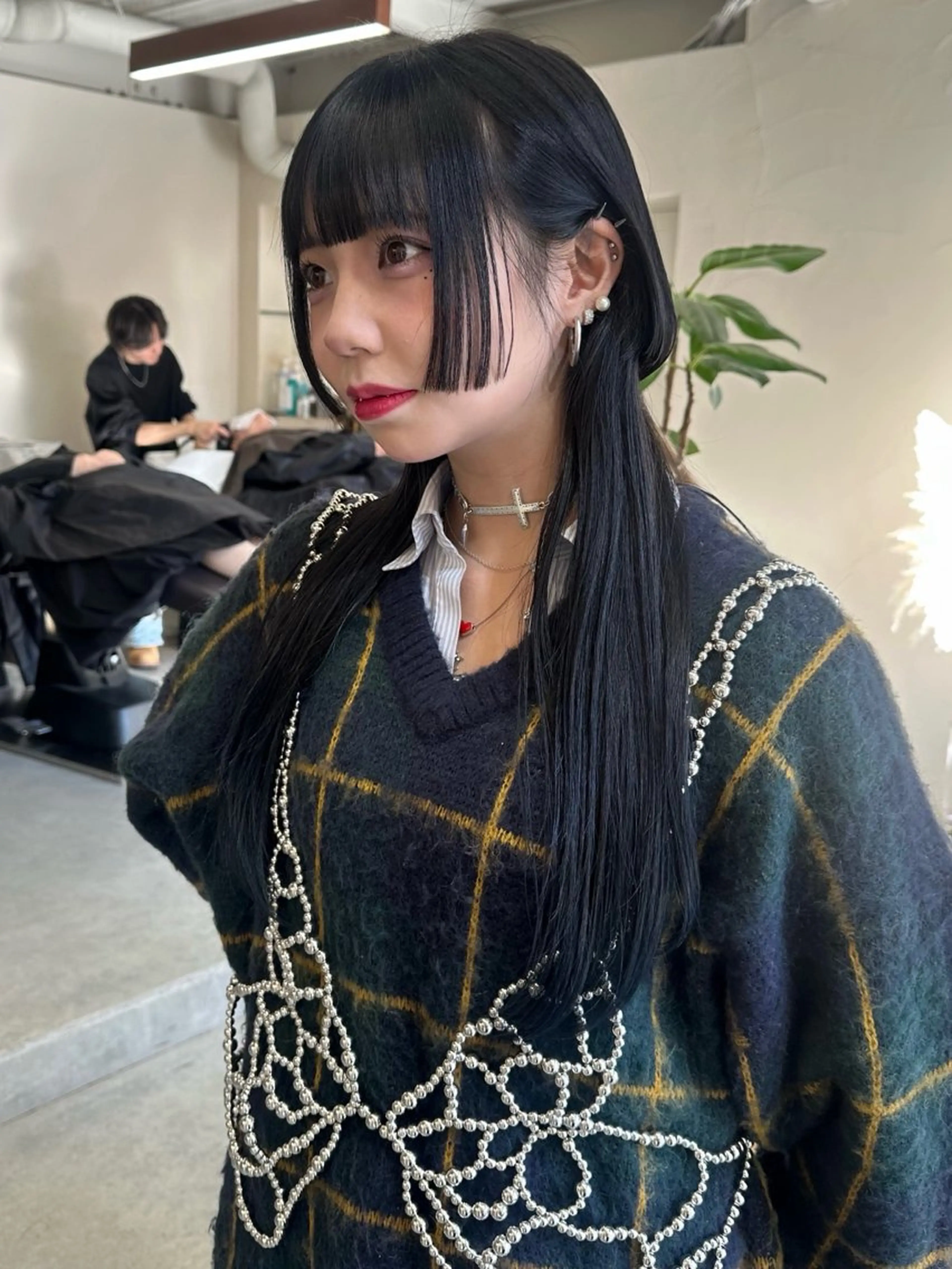 ロング カラー カット ヘアカラー トリートメント ハイトーン×似合わせ 🌱中川慎之介のヘアスタイル