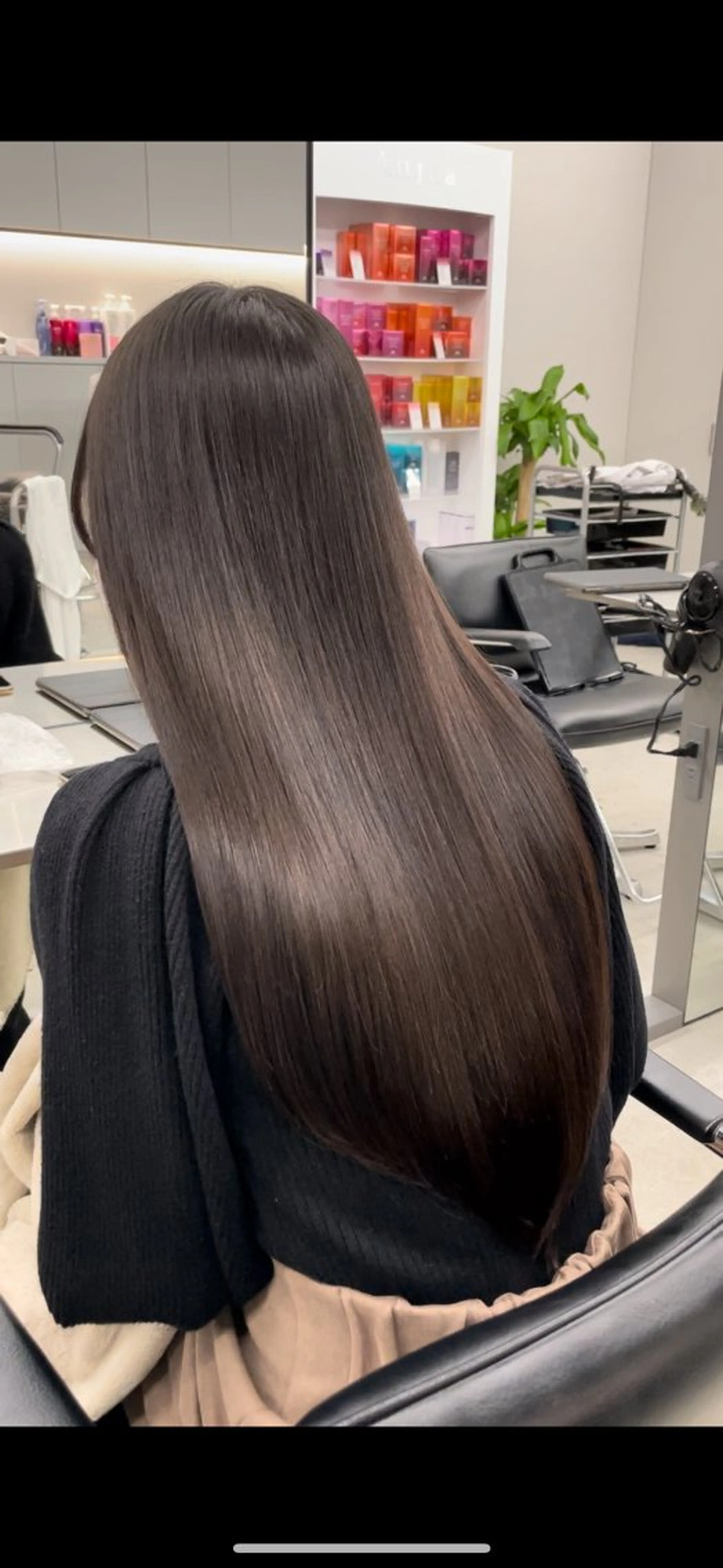 ロング カラー カット 縮毛矯正 レイヤーモデル 募集中🕊️正源のヘアスタイル