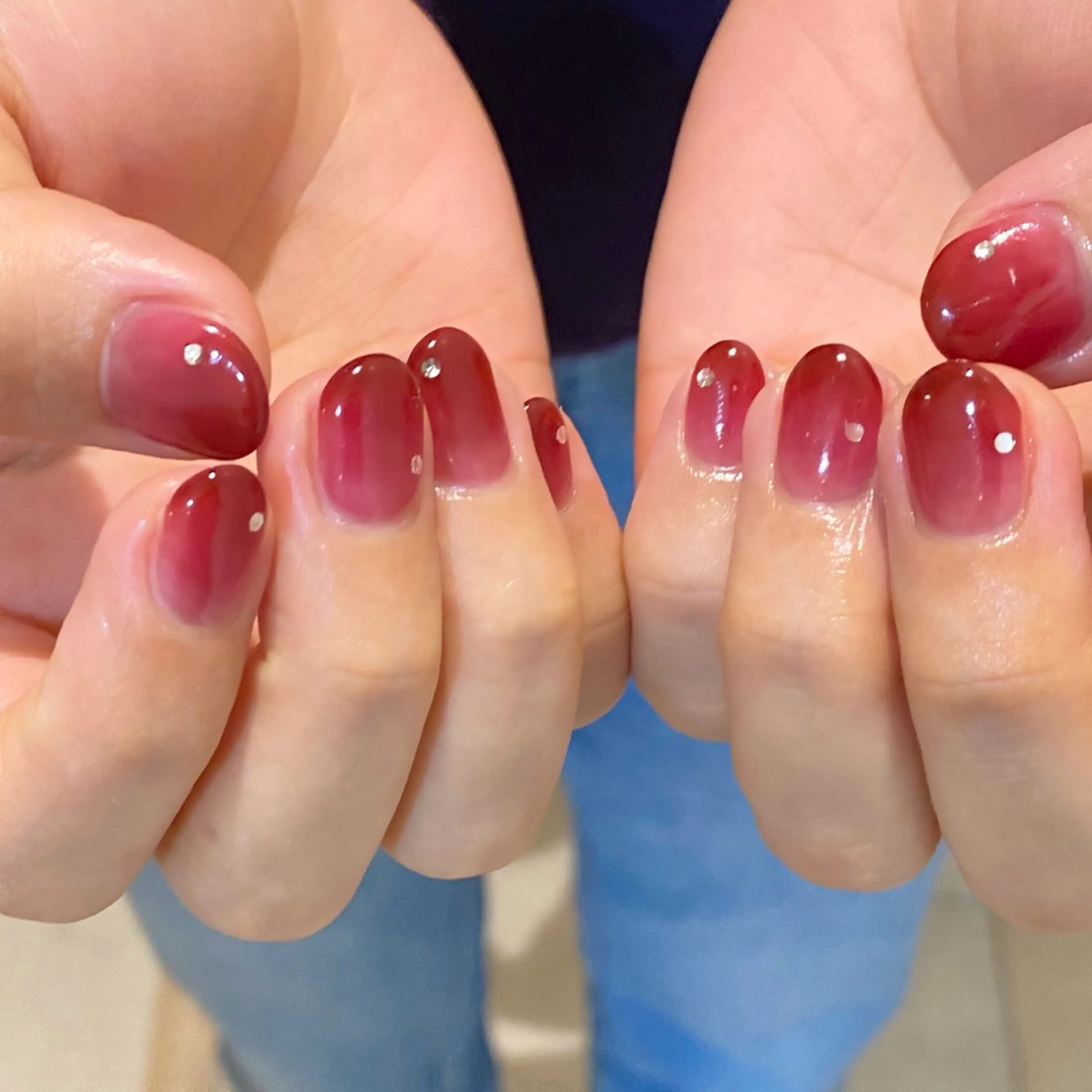 ネイル グラデーション ニュアンスネイル Yuriko Omi パラジェル/渋谷のネイルデザイン