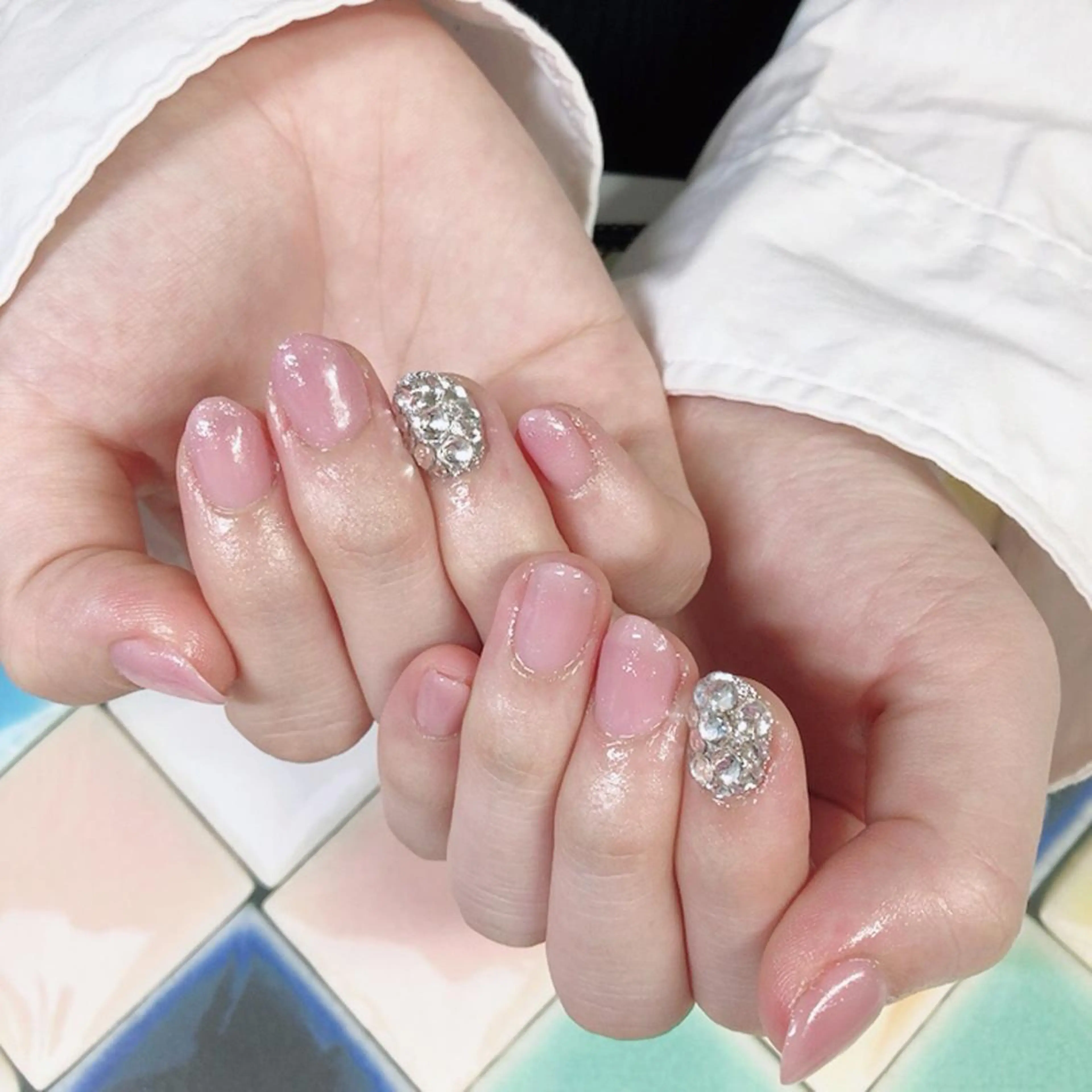 ネイル ワンカラーネイル 奥園 良恵のネイルデザイン